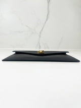 Saint Laurent Black Uptown Envelope Clutch