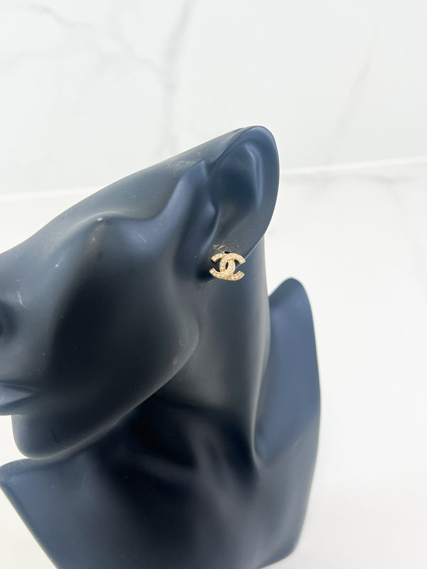 Chanel CC Stud Earrings