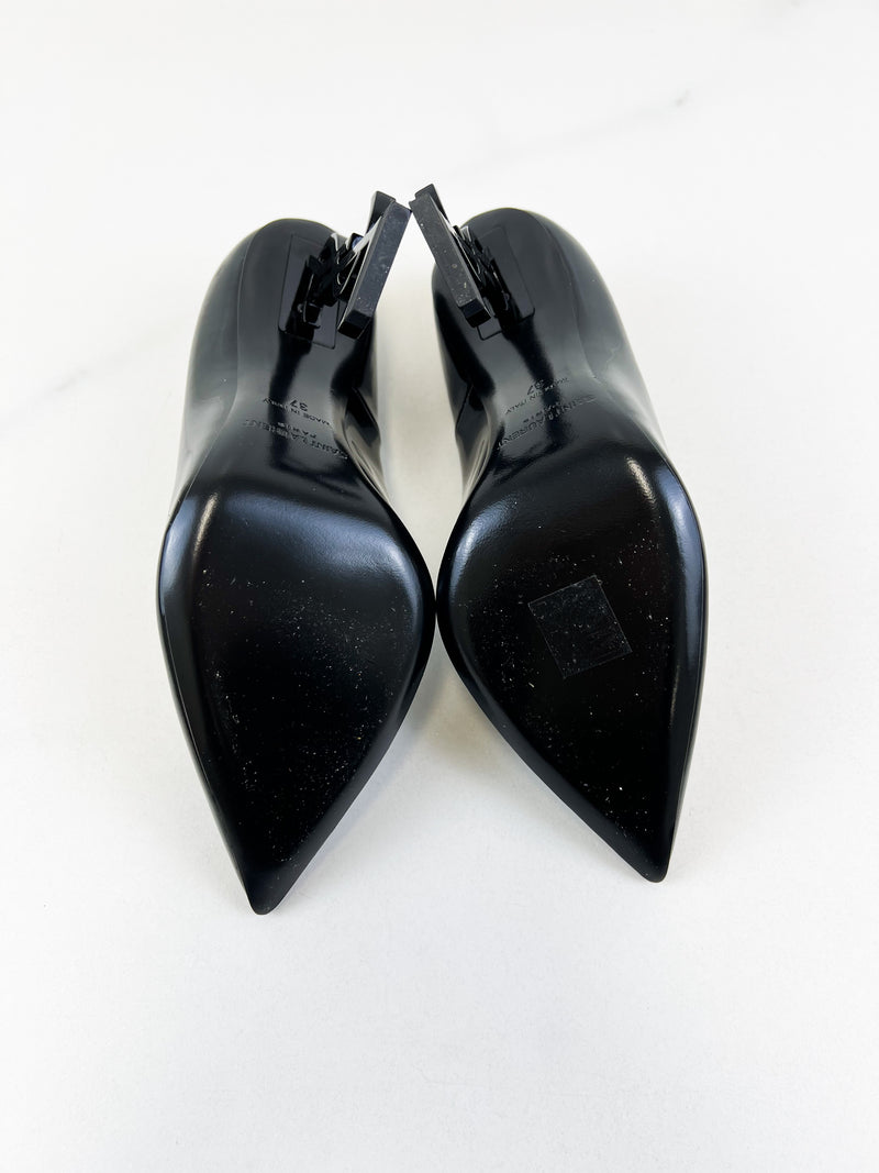 Saint Laurent Opyum Pump in Patent Leather Size 37