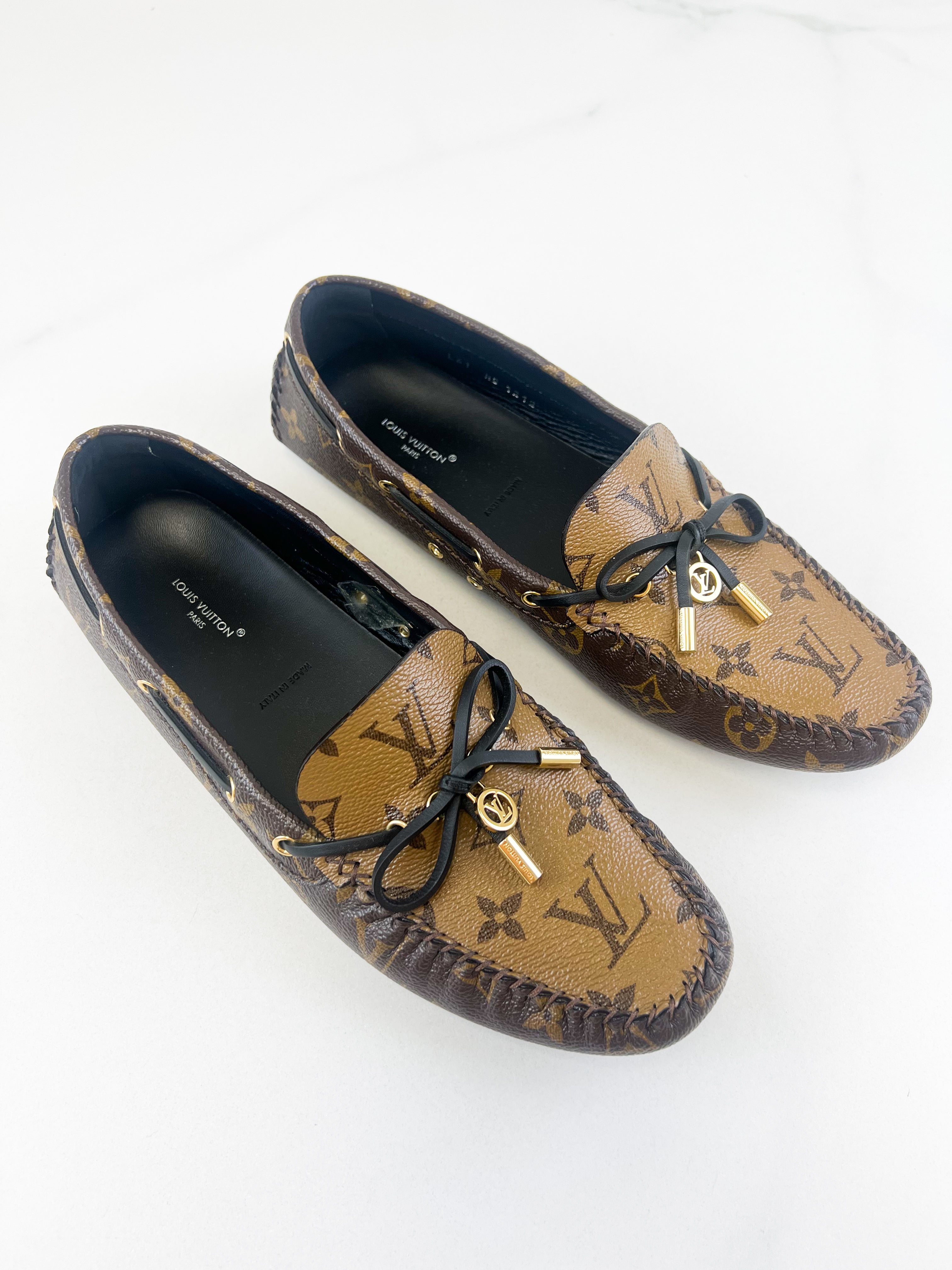 Louis Vuitton Monogram Canvas Gloria Loafer Size 41