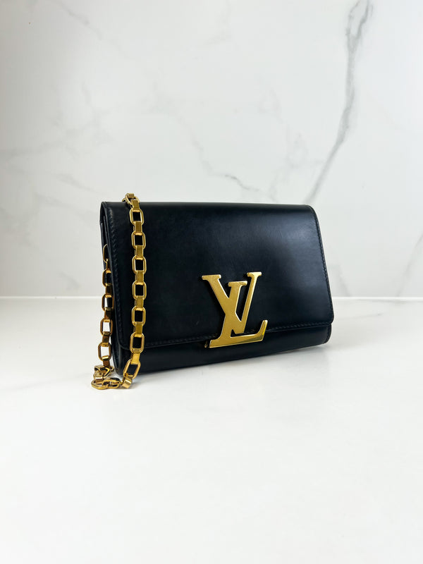 Louis Vuitton Black St Louise Chain Bag