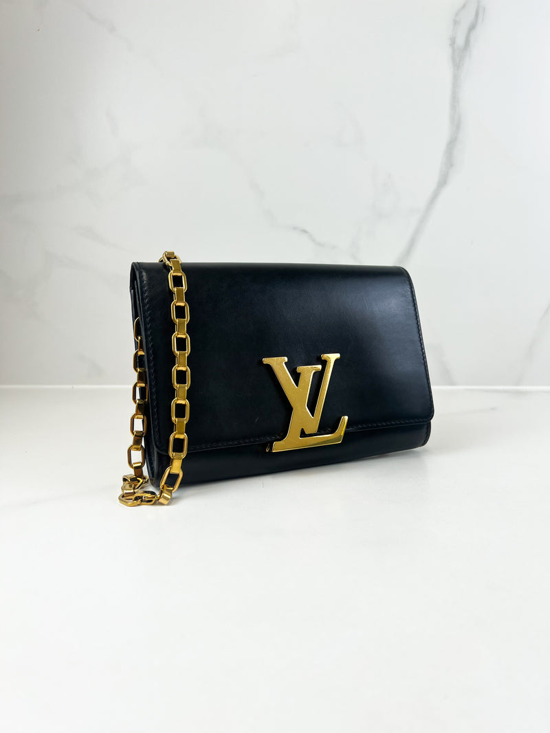 Louis Vuitton Black St Louise Chain Bag
