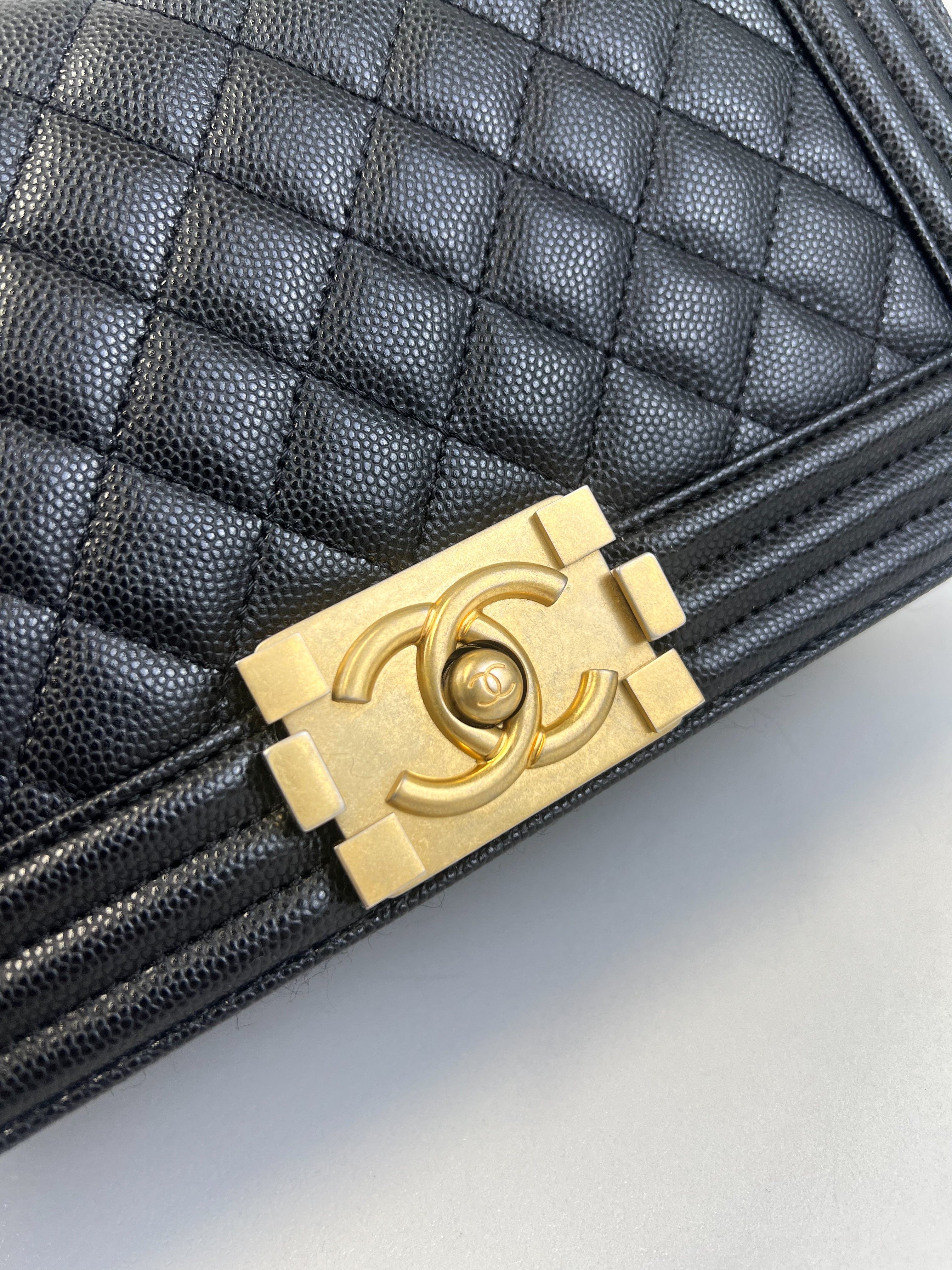 Chanel Old Medium Boy Bag with GHW