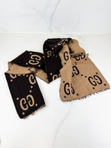 Gucci GG Jacquard Wool Scarf