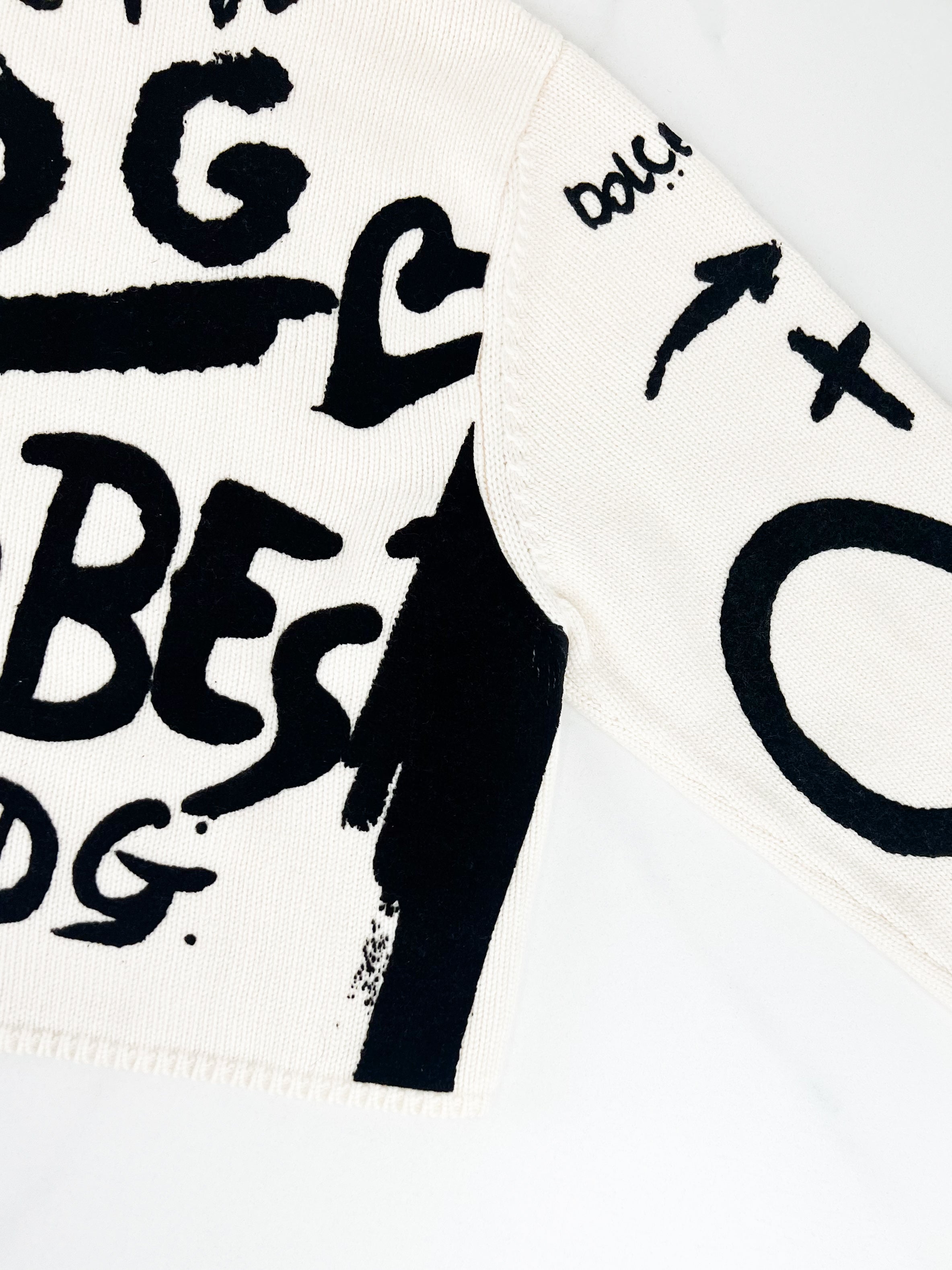 Dolce & Gabbana Printed Cropped Jumper Size 42