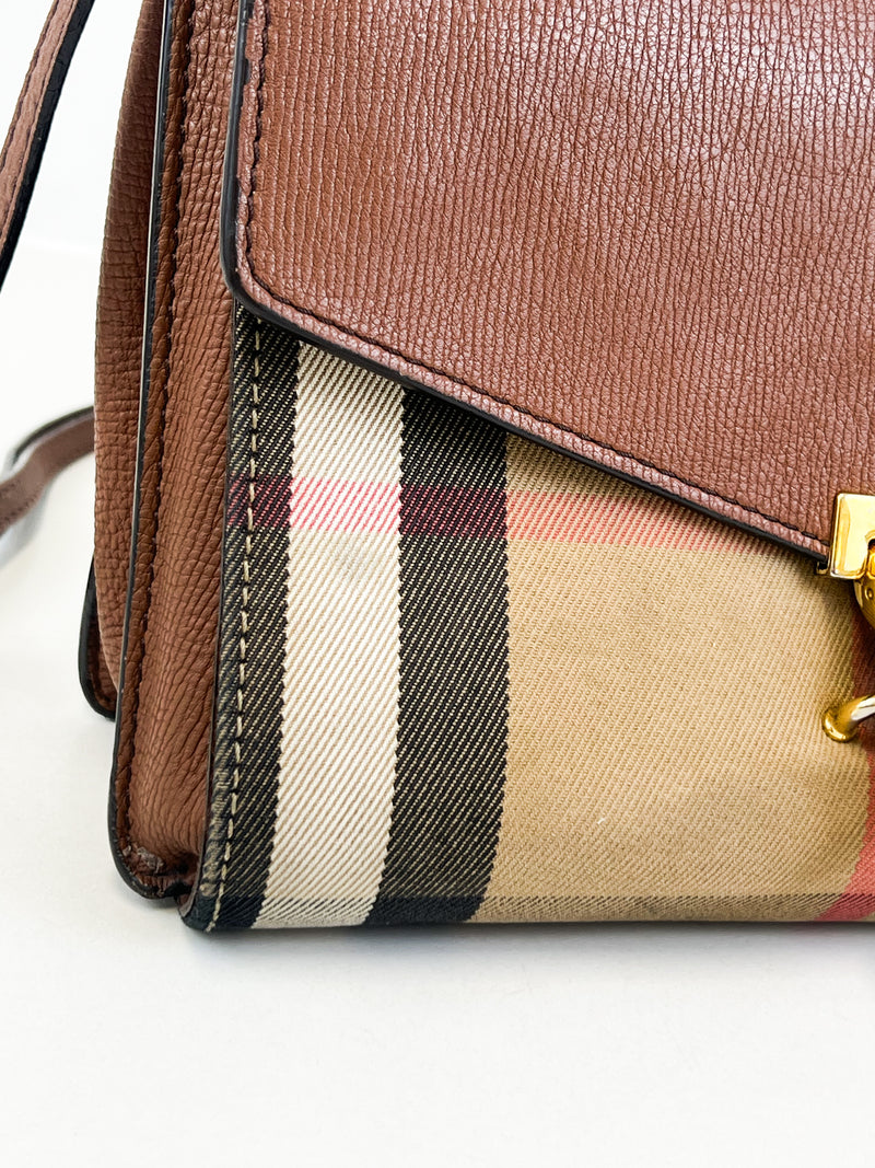 Burberry Macken Small Check Crossbody Bag