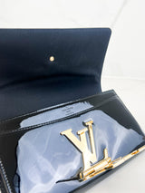 Louis Vuitton Patent Black St Louise Clutch