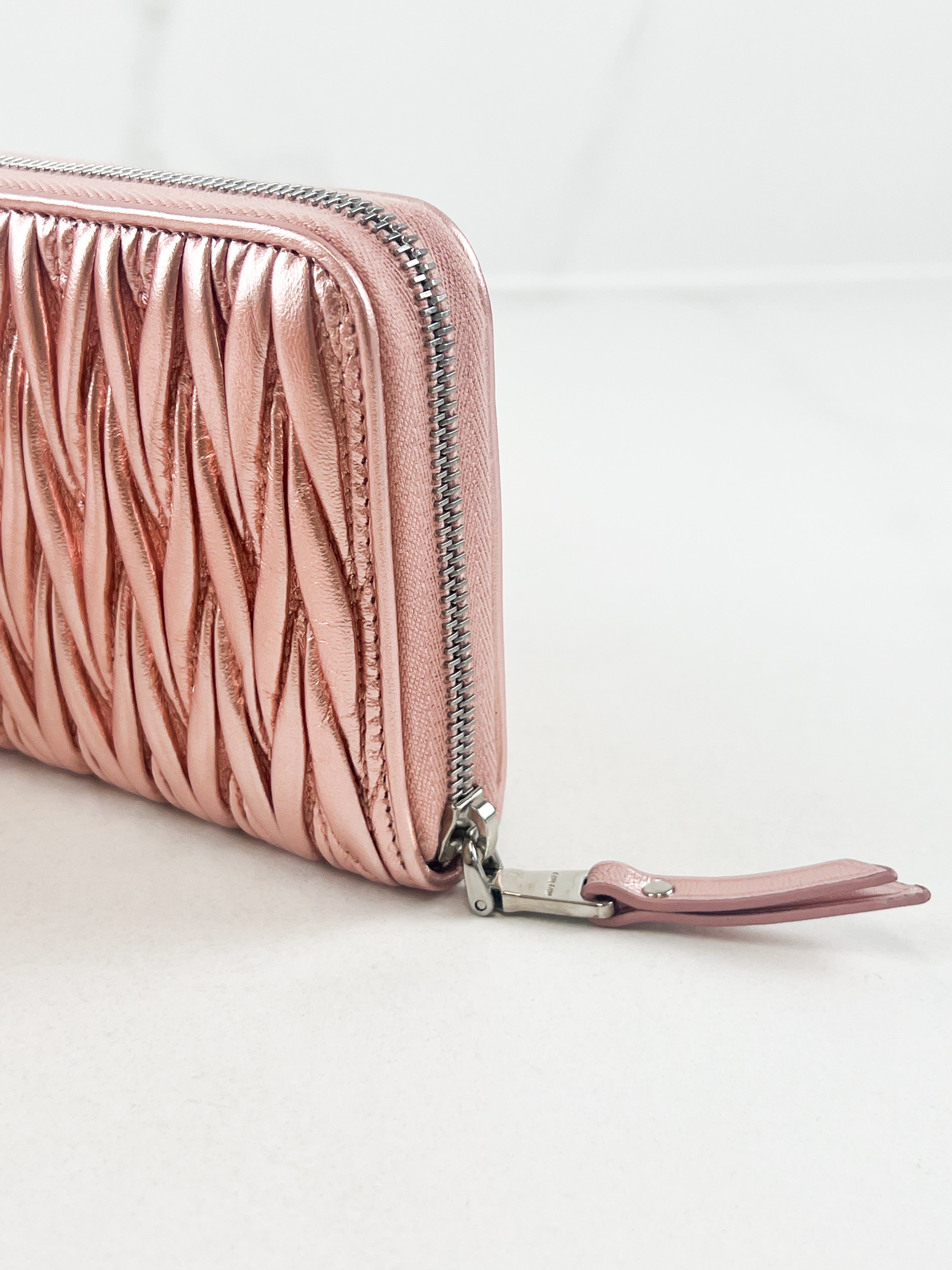 Miu Miu Nappa Matelassé Wallet