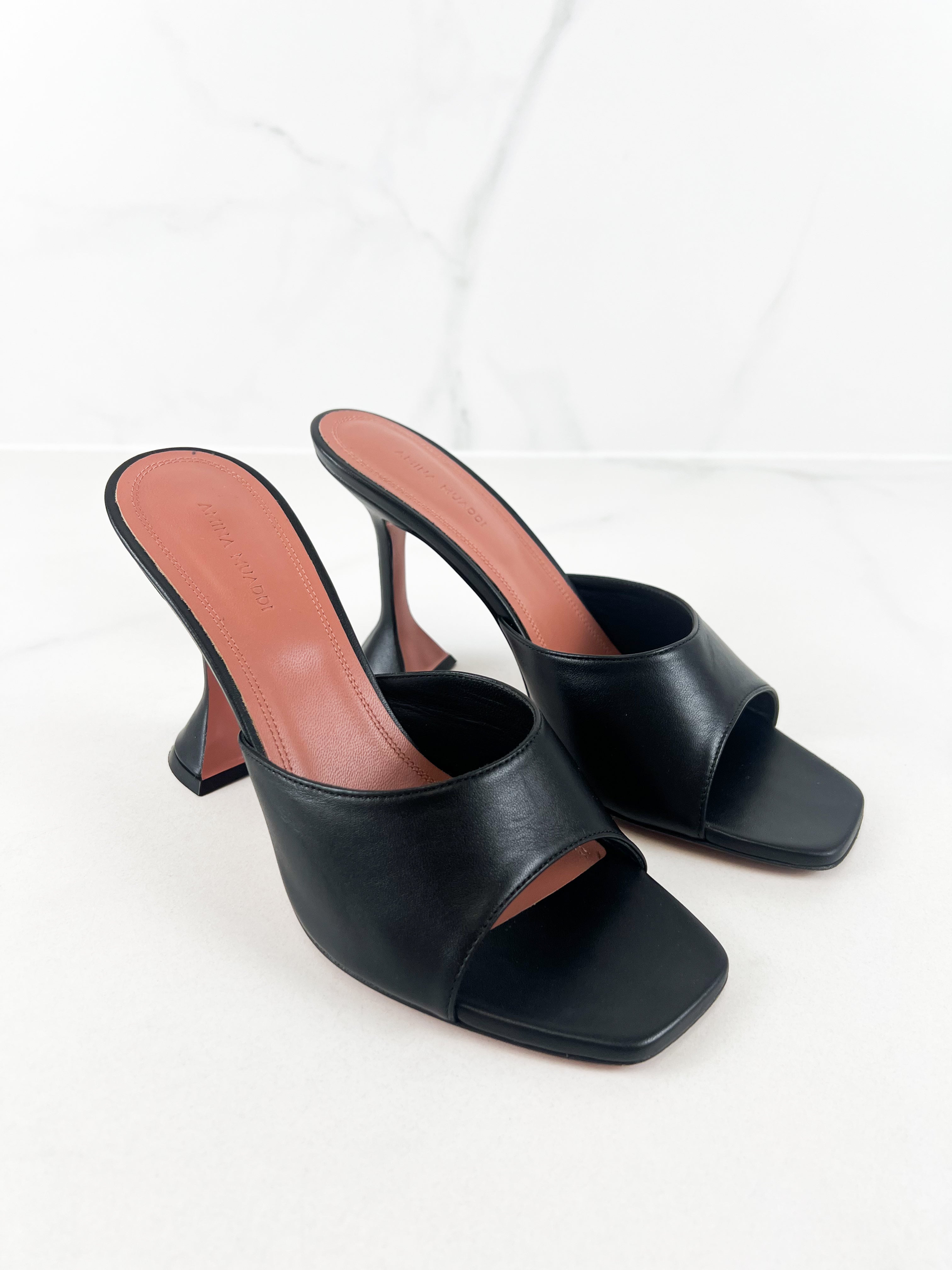 Amina Muaddi Lupita Slipper in Black Size 40