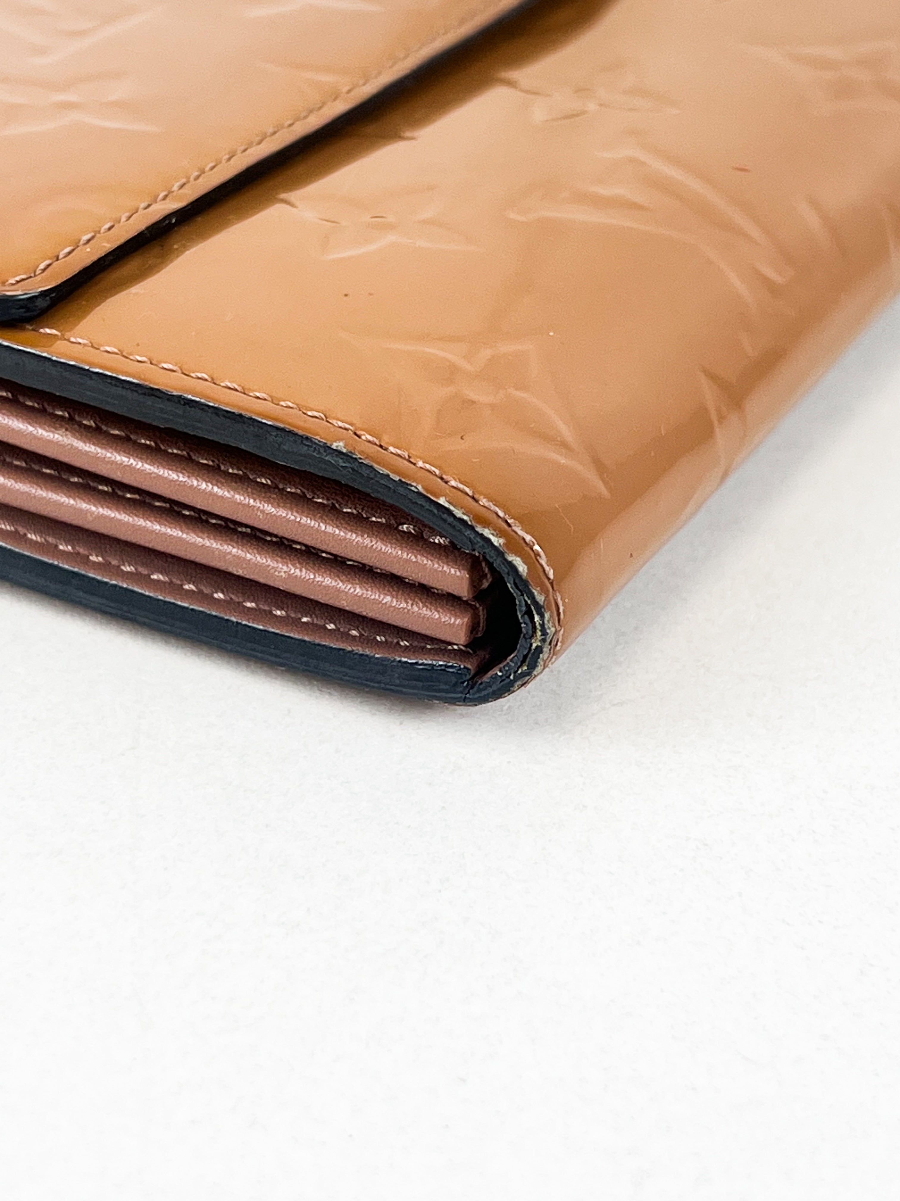 Louis Vuitton Sarah Wallet in Patent Nude Monogram Empreinte
