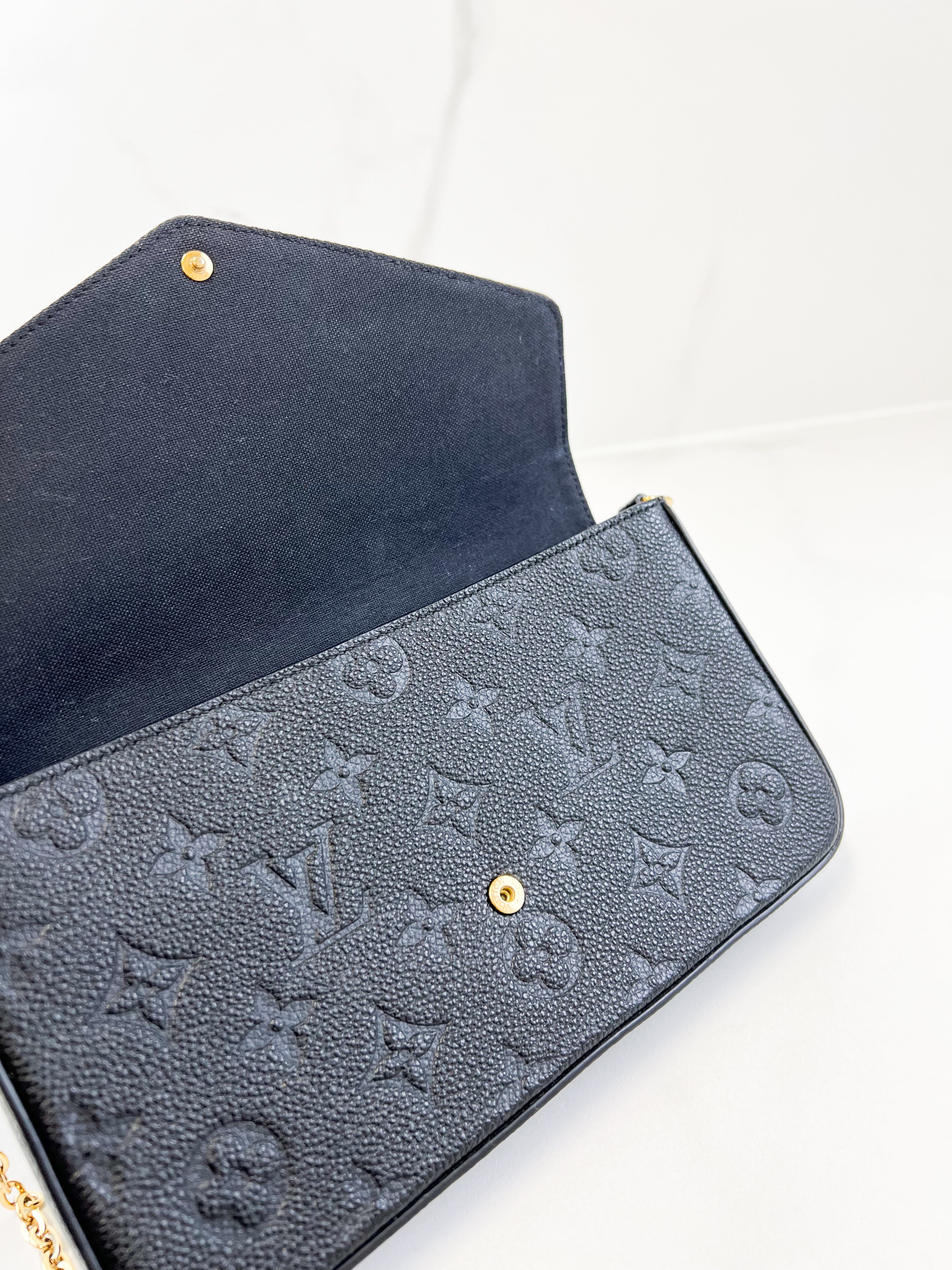 Louis Vuitton Felicie Pochette Monogram Empriente Leather