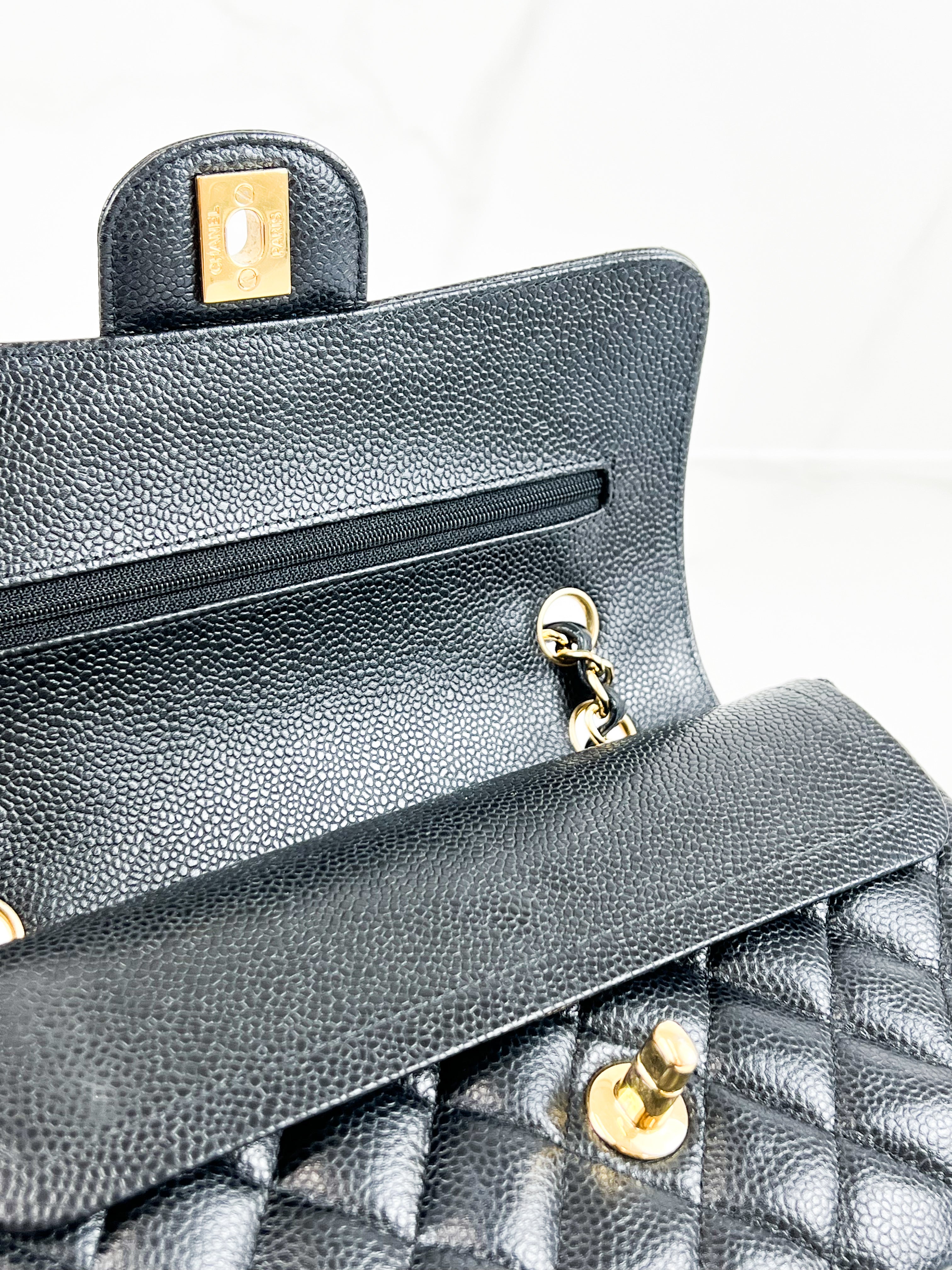 Chanel Small Classic Double Flap Caviar GHW Shoulder Bag