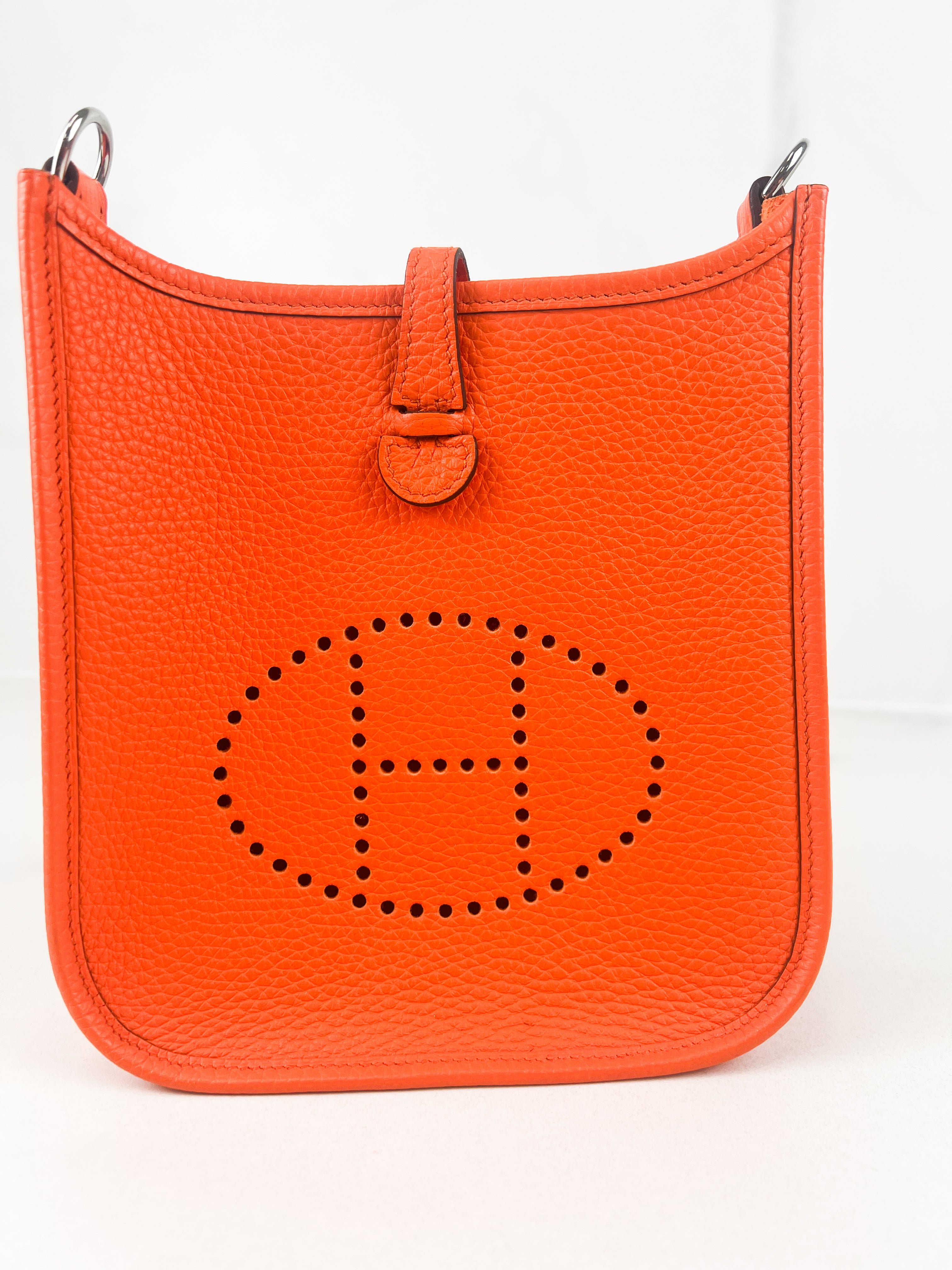 Hermes Orange Clemence Evelyne 16 with SHW