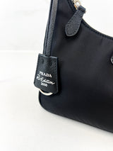 Prada Black Nylon Re-Edition 2005 Shoulder Bag