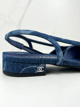 Chanel Denim Slingback Size 41