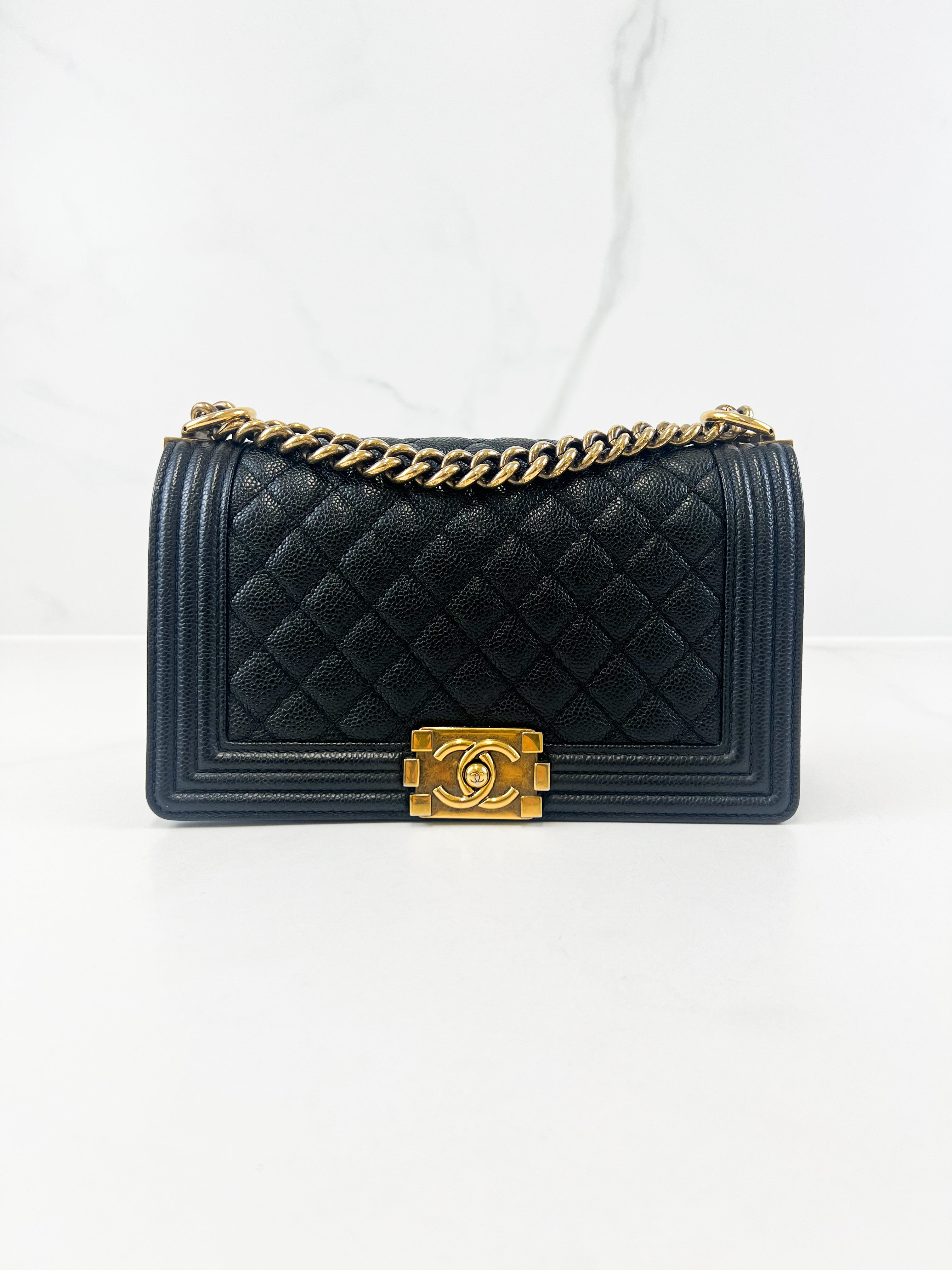 Chanel Old Medium Boy Bag with GHW