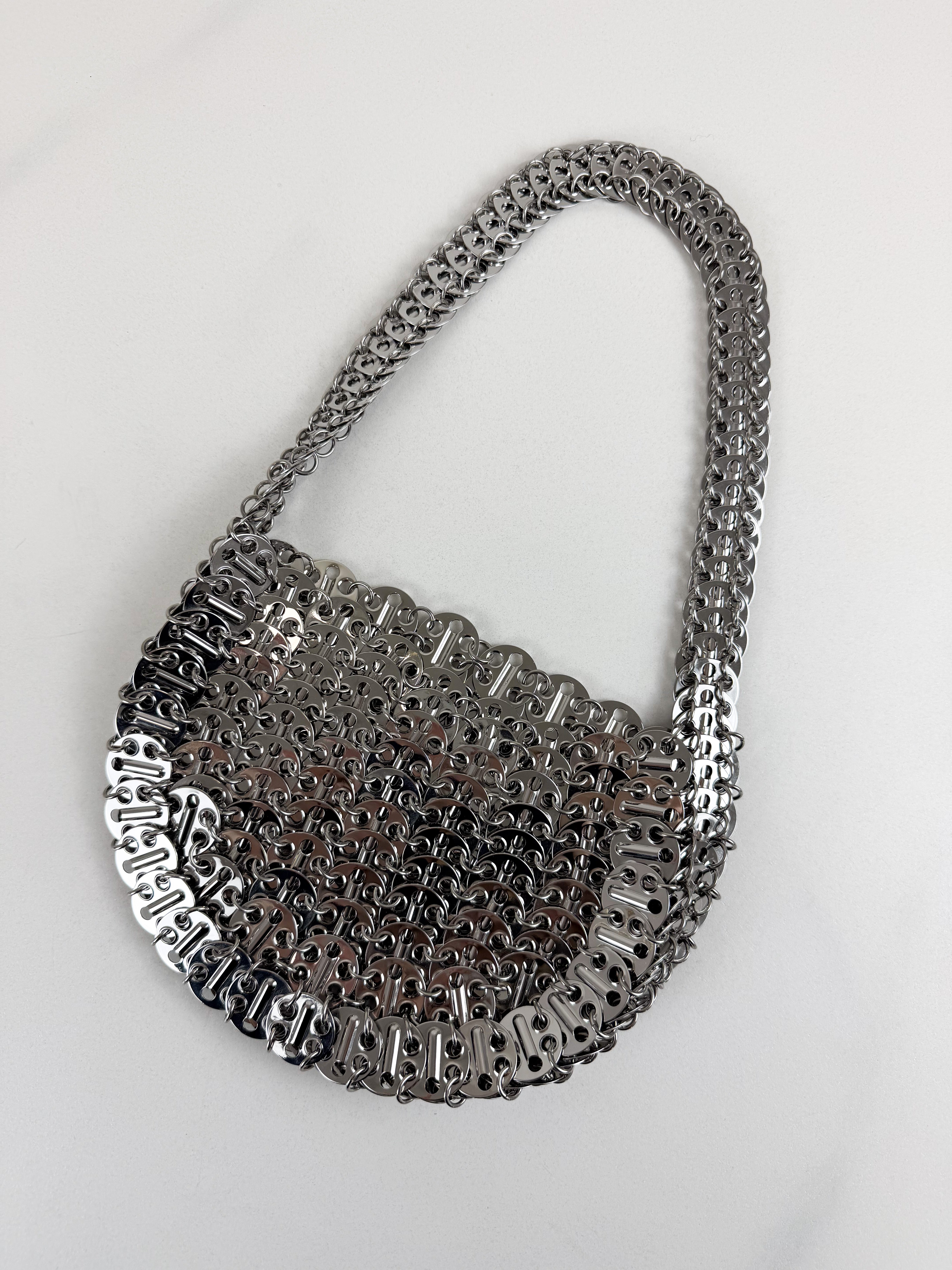 Rabanne 1969 Moon Chainmail Shoulder Bag