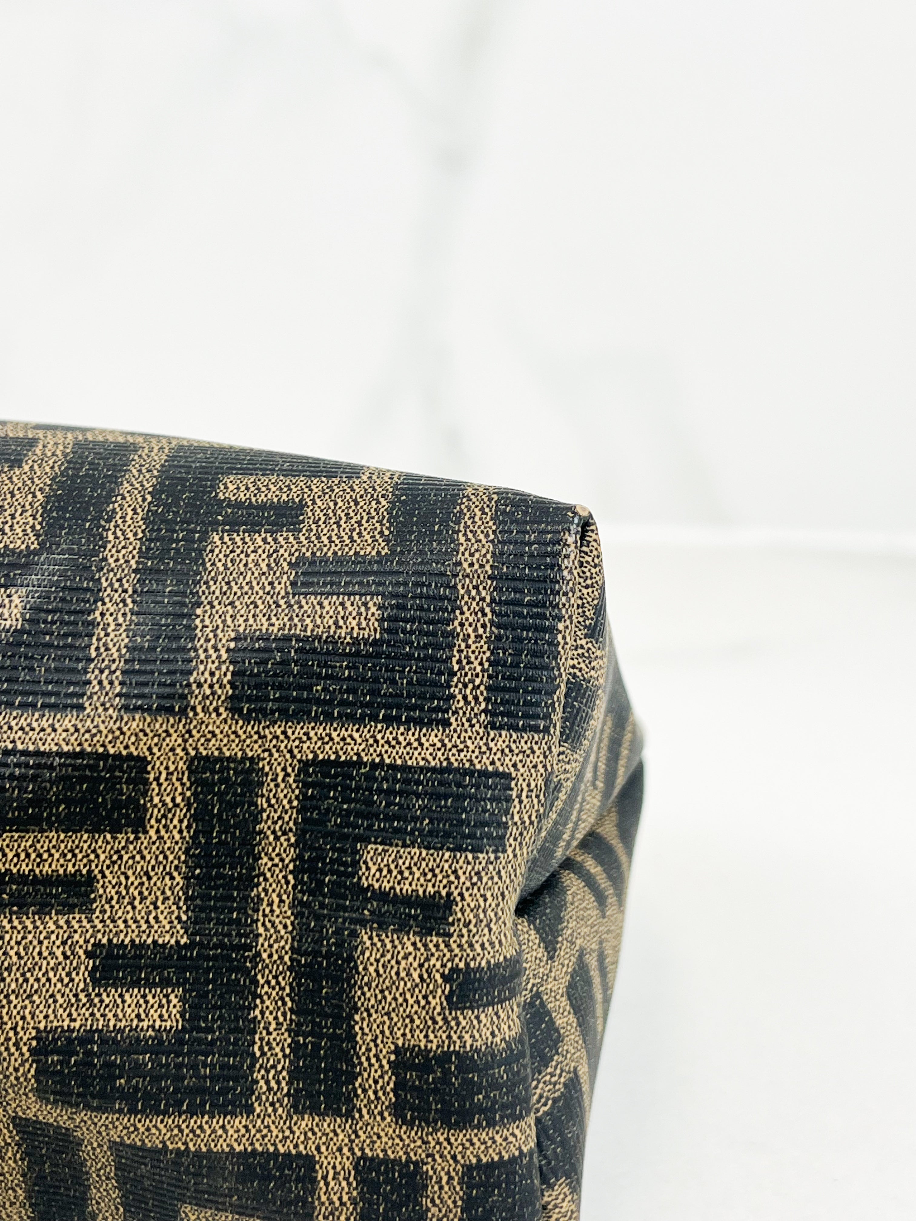 Fendi Coated Canvas Monogram FF Pouch