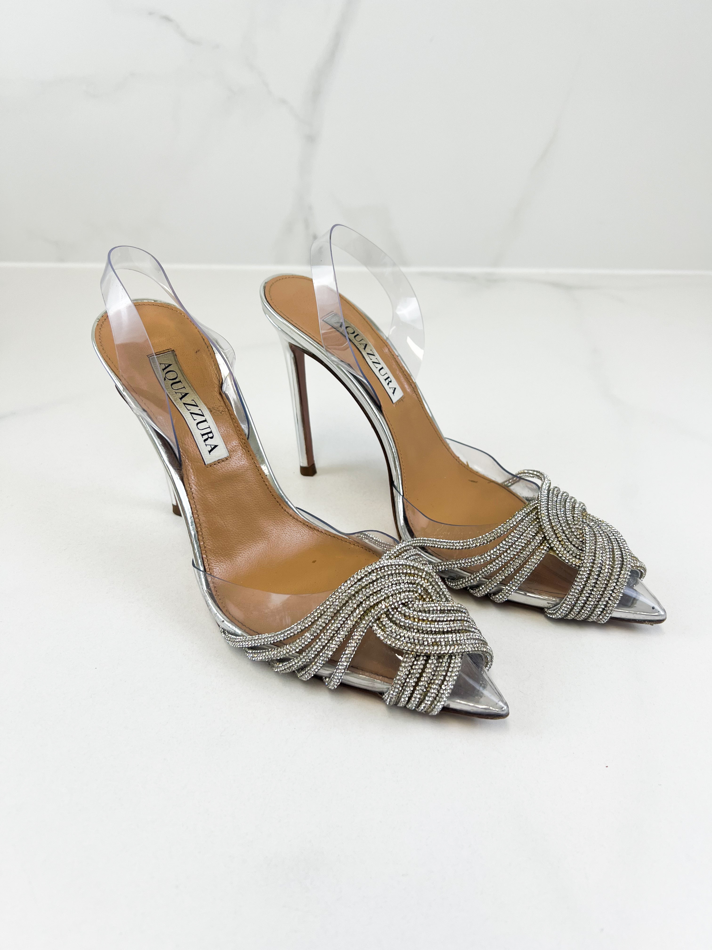 Aquazzura Gatsby Sling 105 Size 36.5
