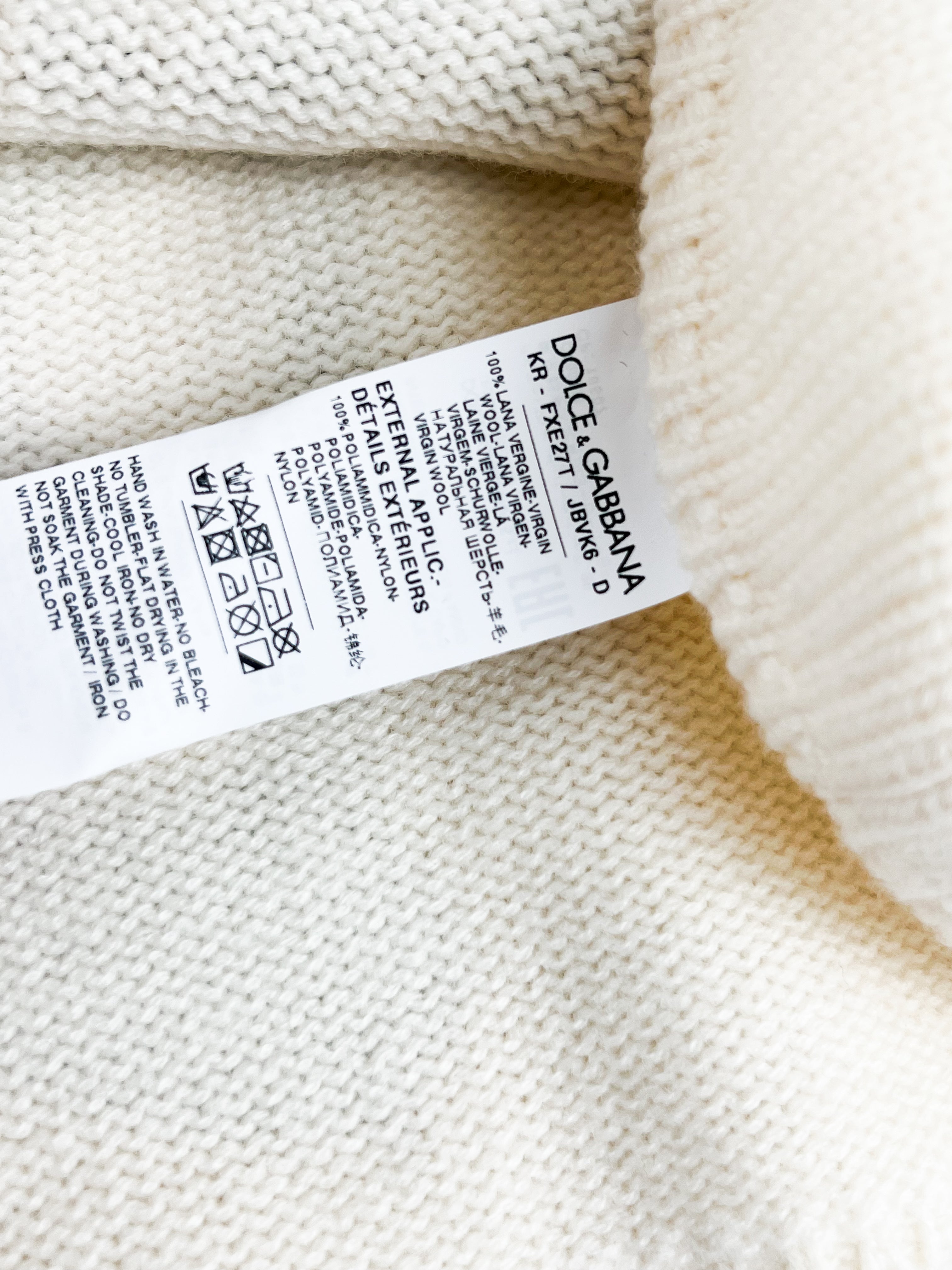 Dolce & Gabbana Printed Cropped Jumper Size 42