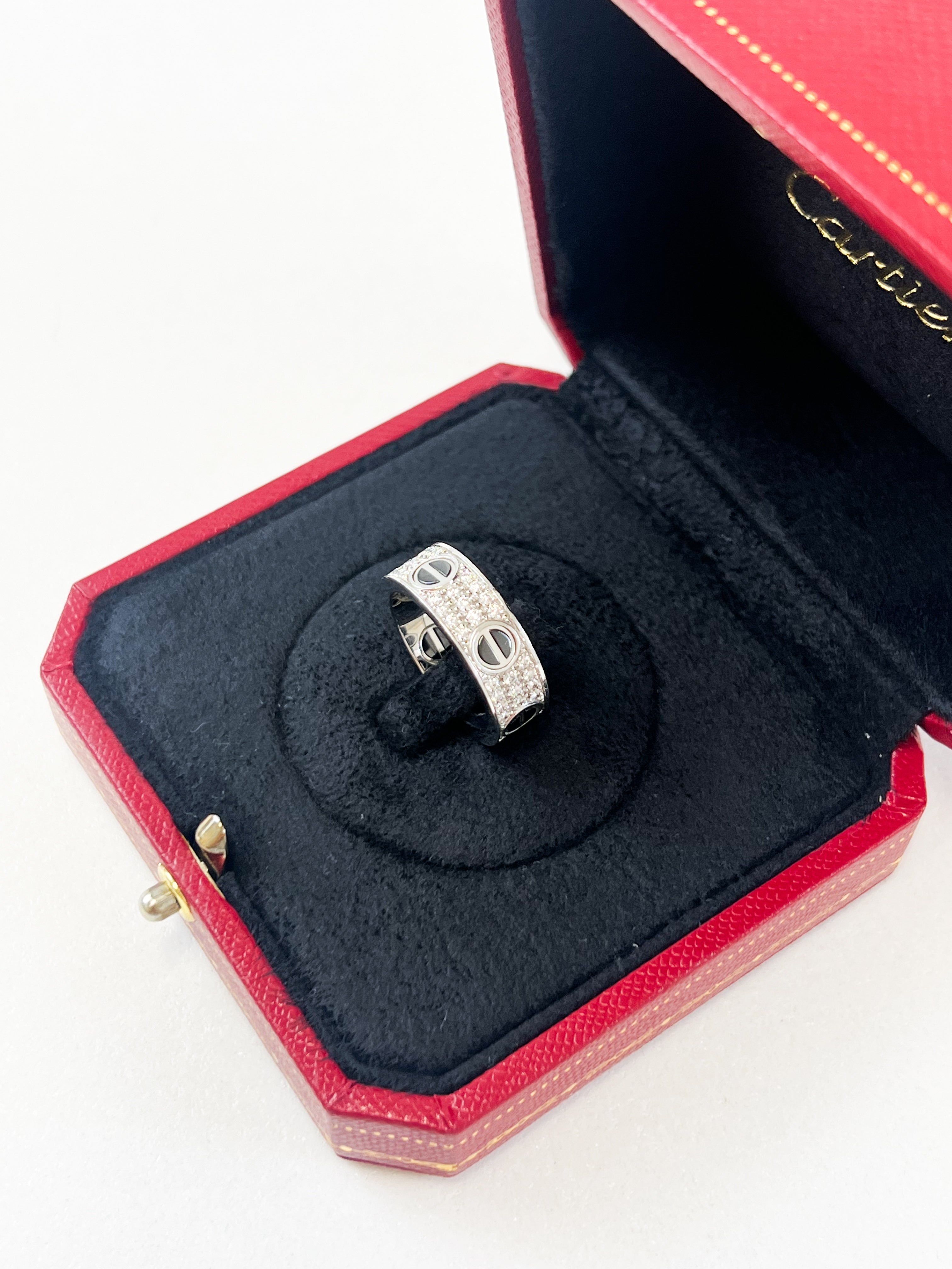 Cartier Love Ring Diamond Paved