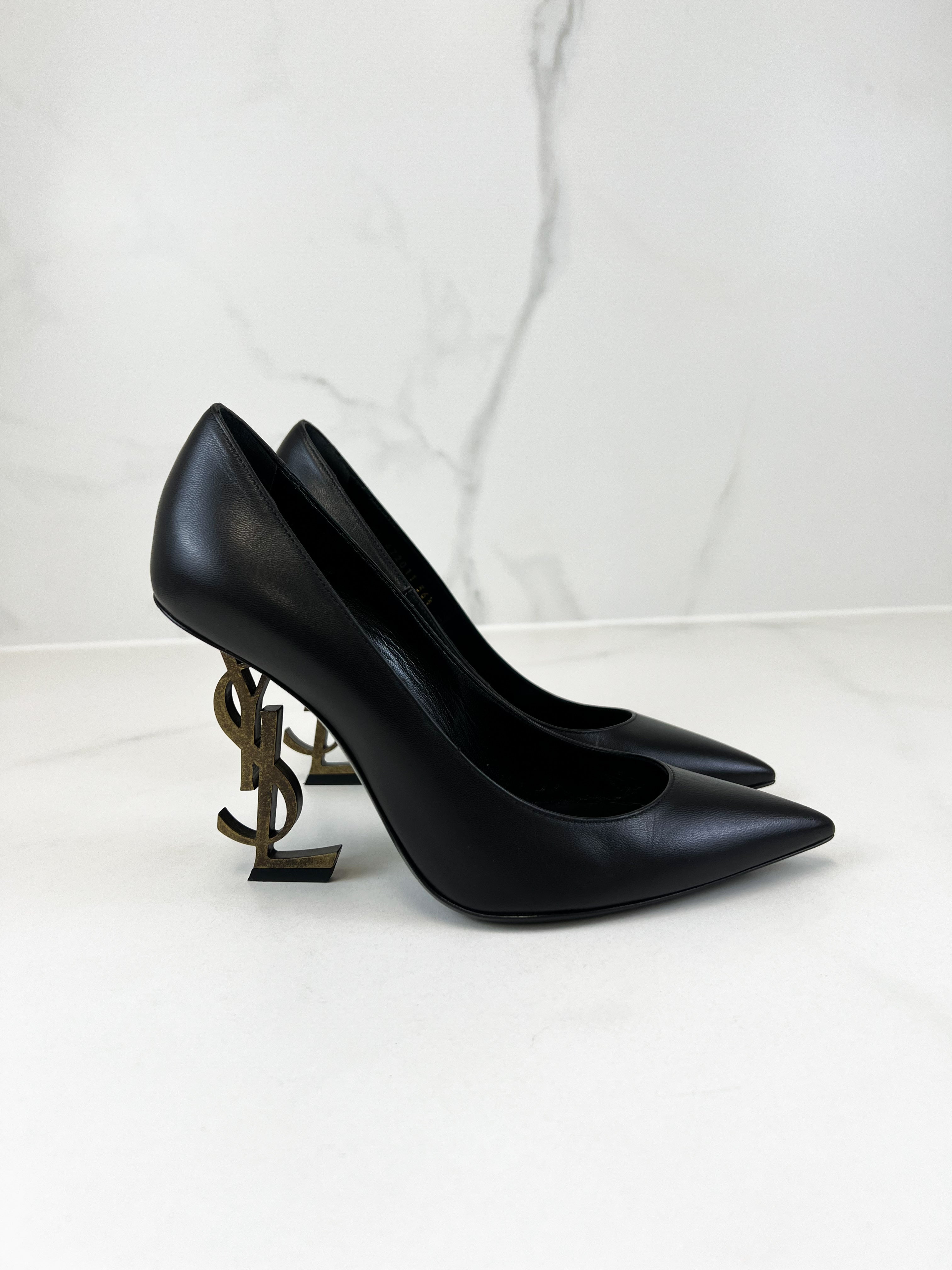 Saint Laurent Opyum Pump in Leather Size 36.5