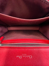 Christian Dior Red Small Diorama Shoulder Bag SHW