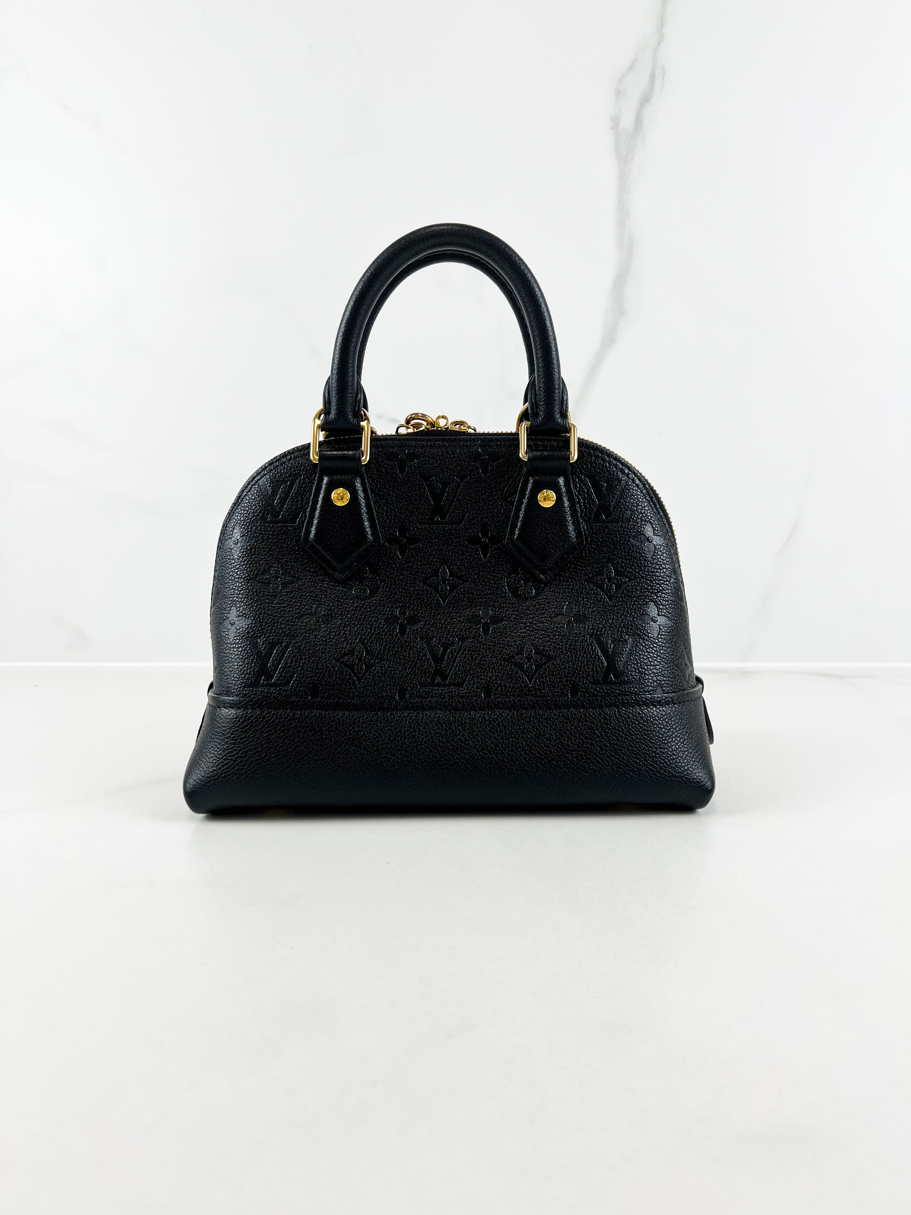 Louis Vuitton Black Alma BB Empreinte Leather