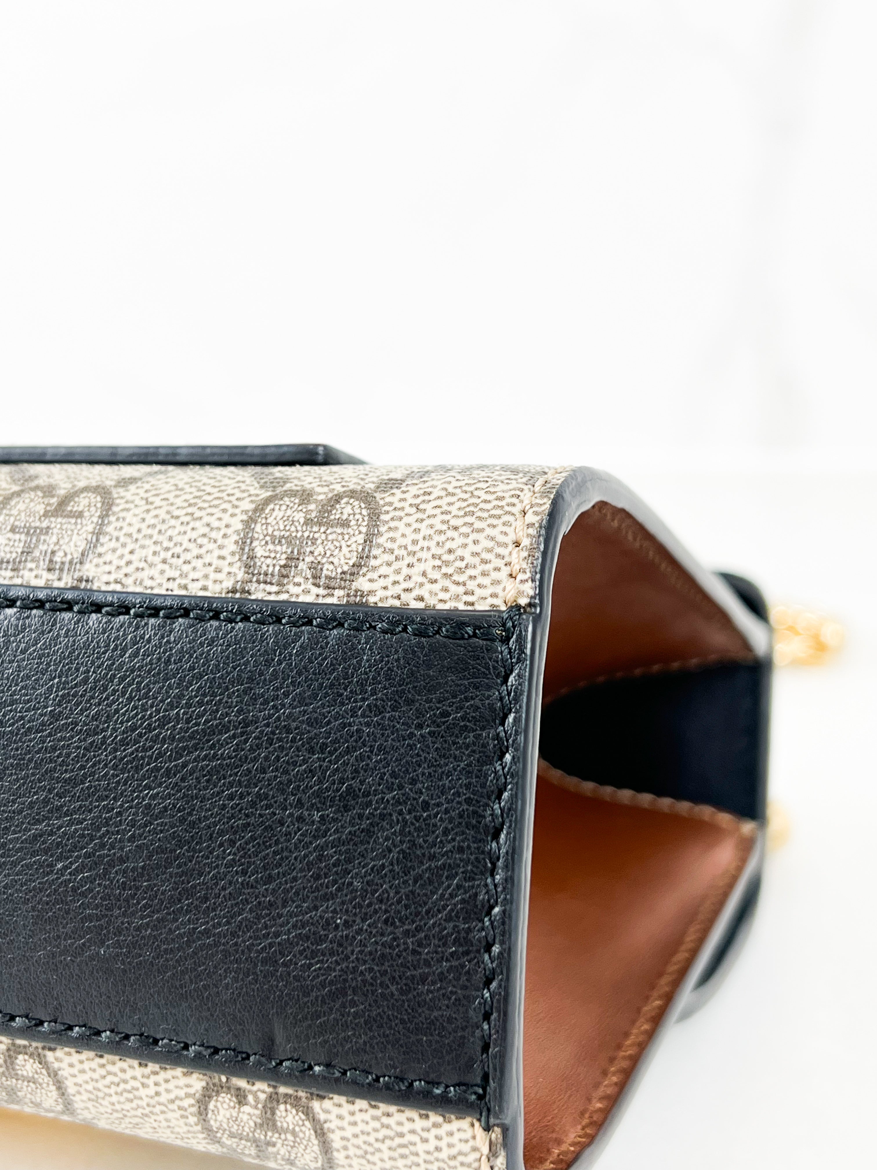 Gucci GG Supreme Small Padlock Shoulder Bag