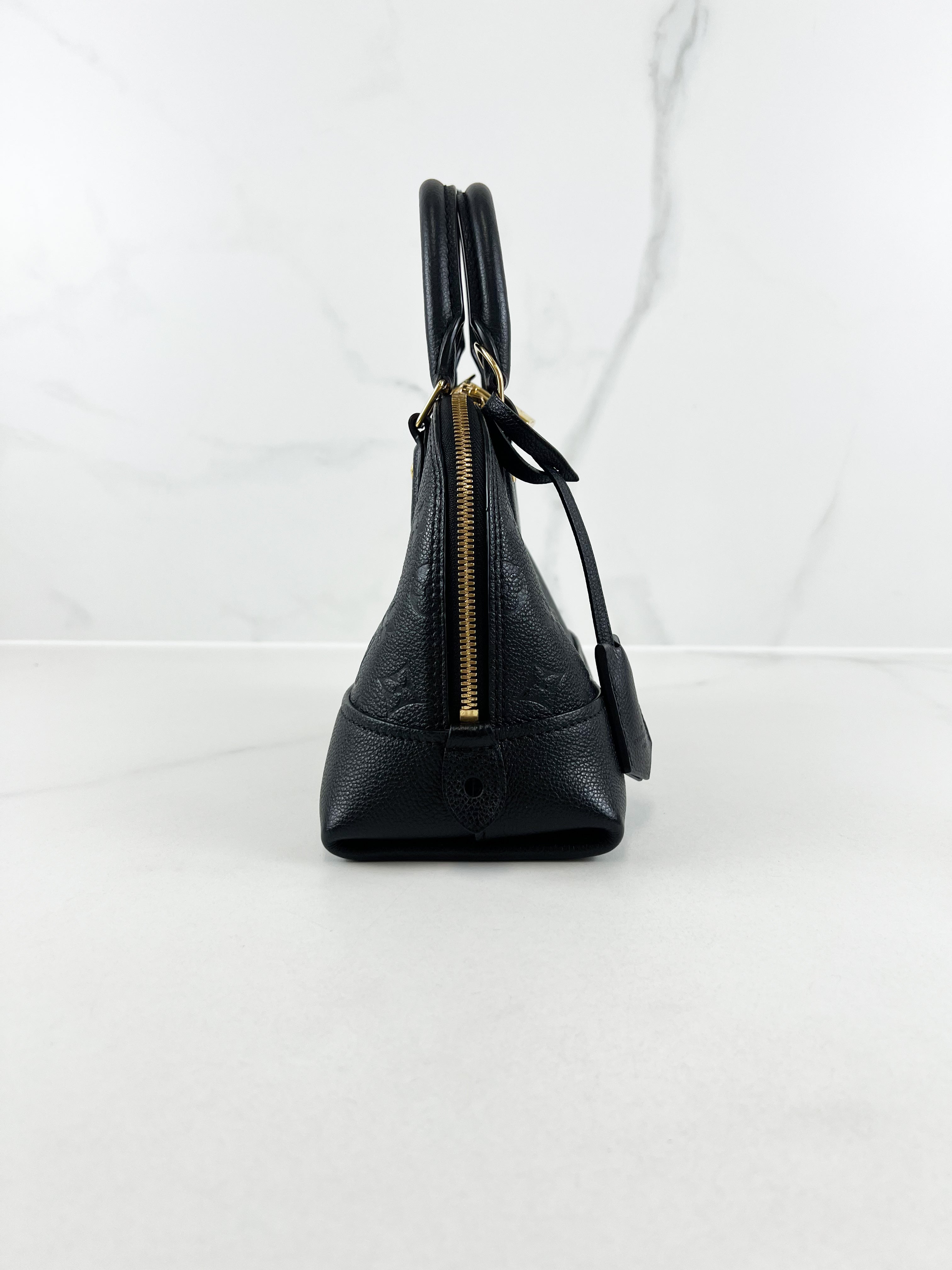 Louis Vuitton Black Alma BB Empreinte Leather