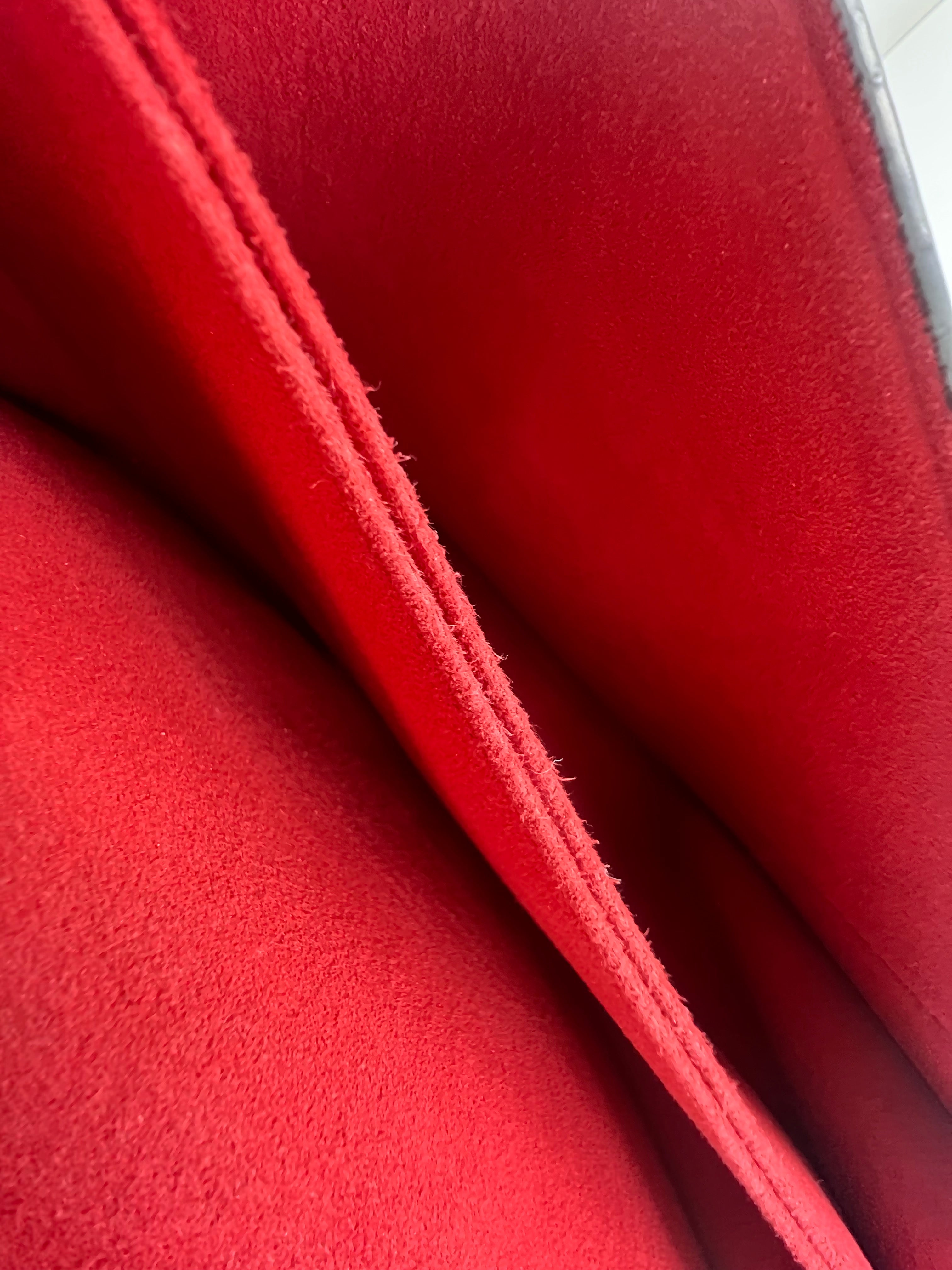 Louis Vuitton Vaugirard Monogram Bag in Coated Canvas/Red Leather