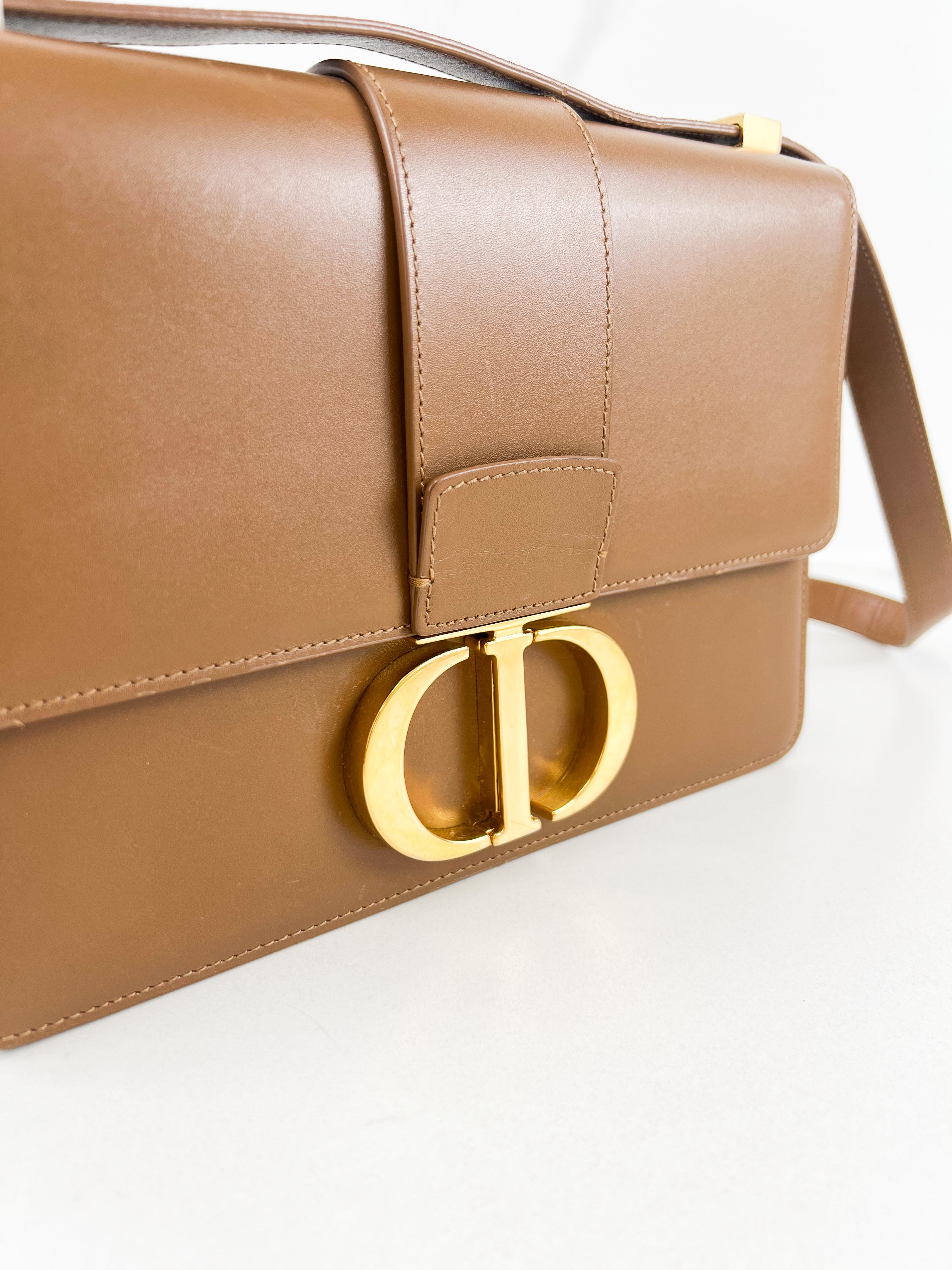 Christian Dior 30 Montaigne Chain Bag In Brown