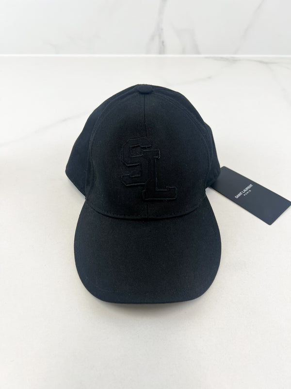 Saint Laurent Casquette Nior Patch Cap