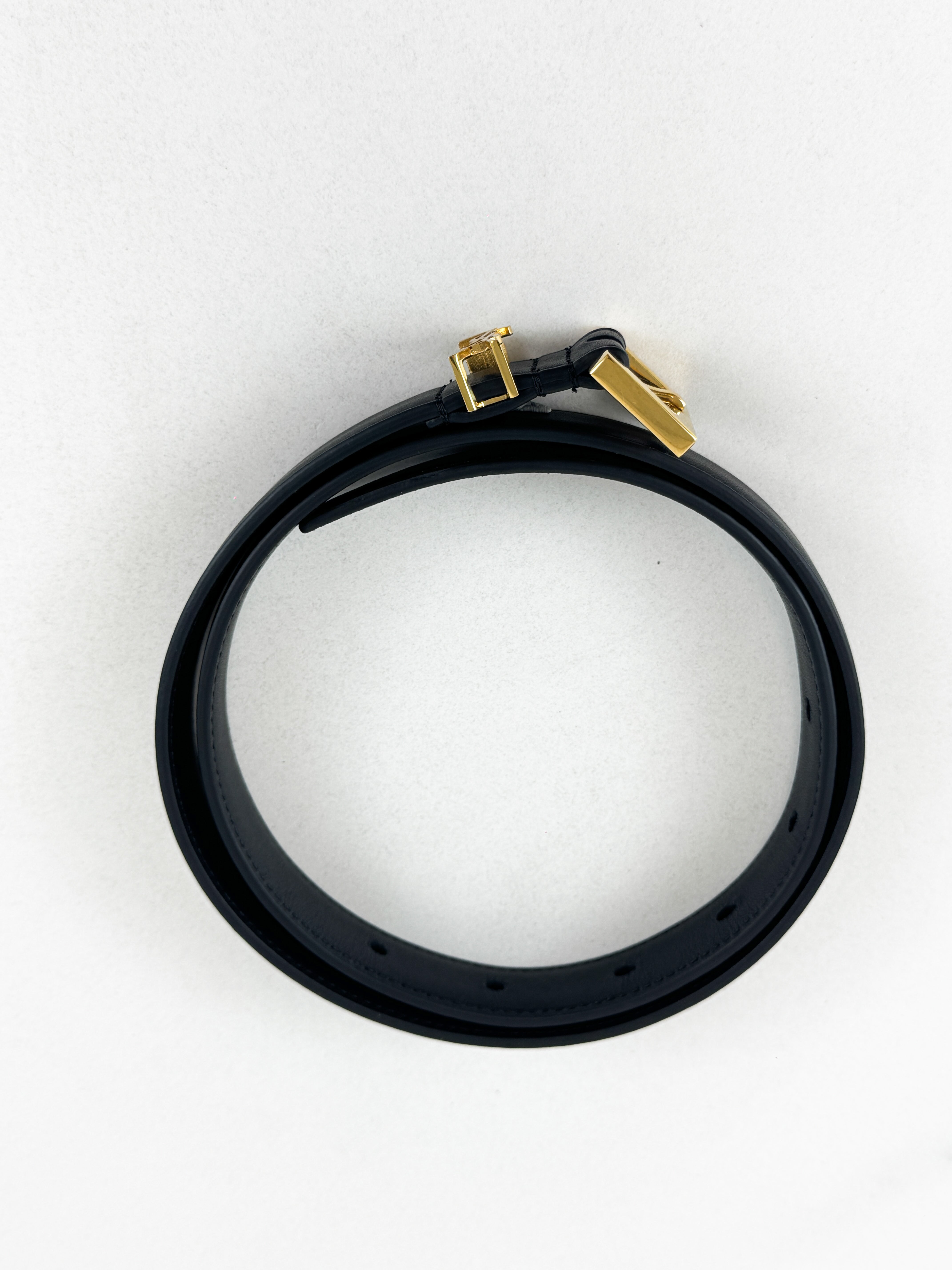 Saint Laurent Cassandre Black Belt Size 70