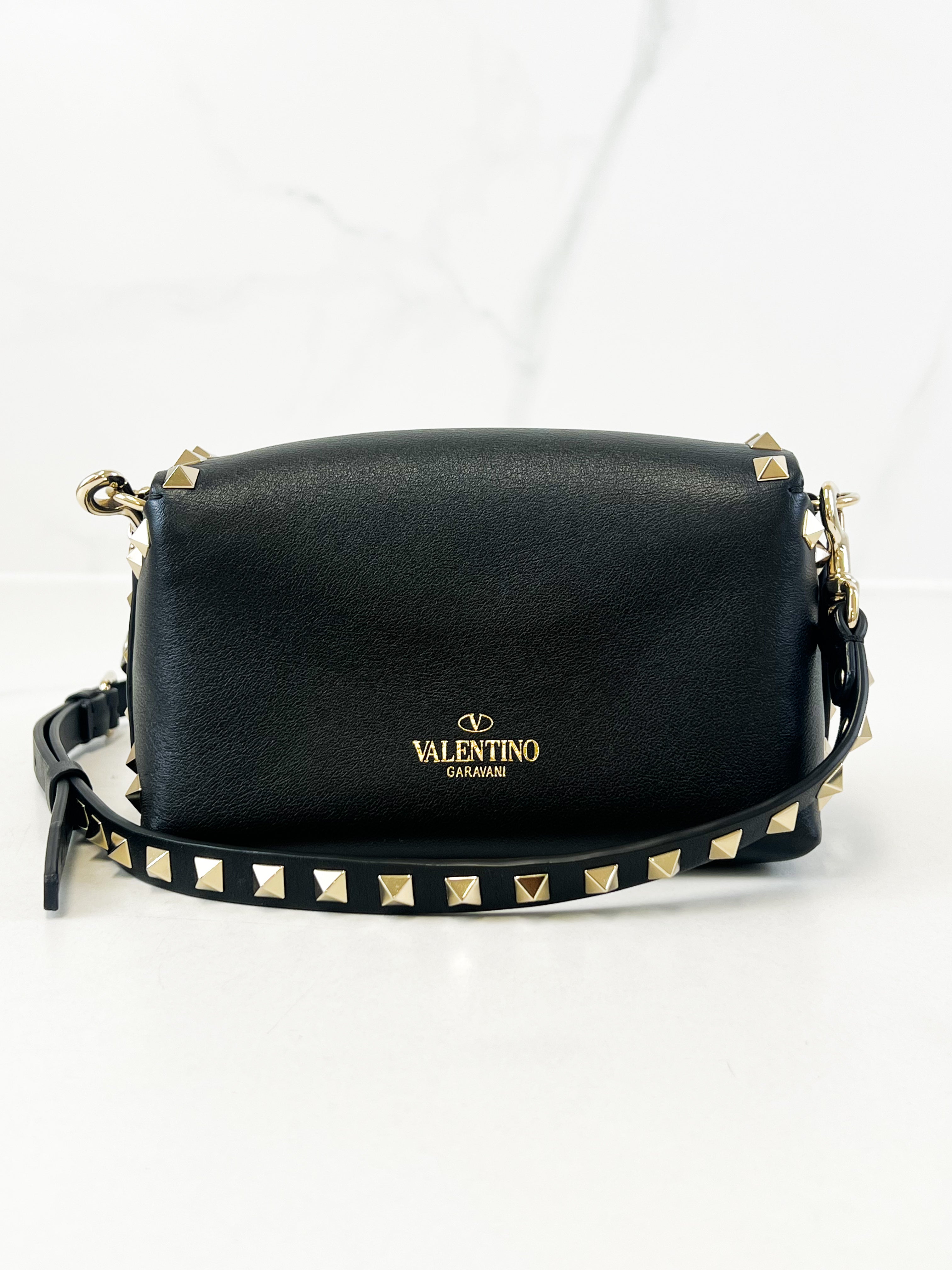 Valentino Garavani Mini Rockstud Cross Body Bag in Black