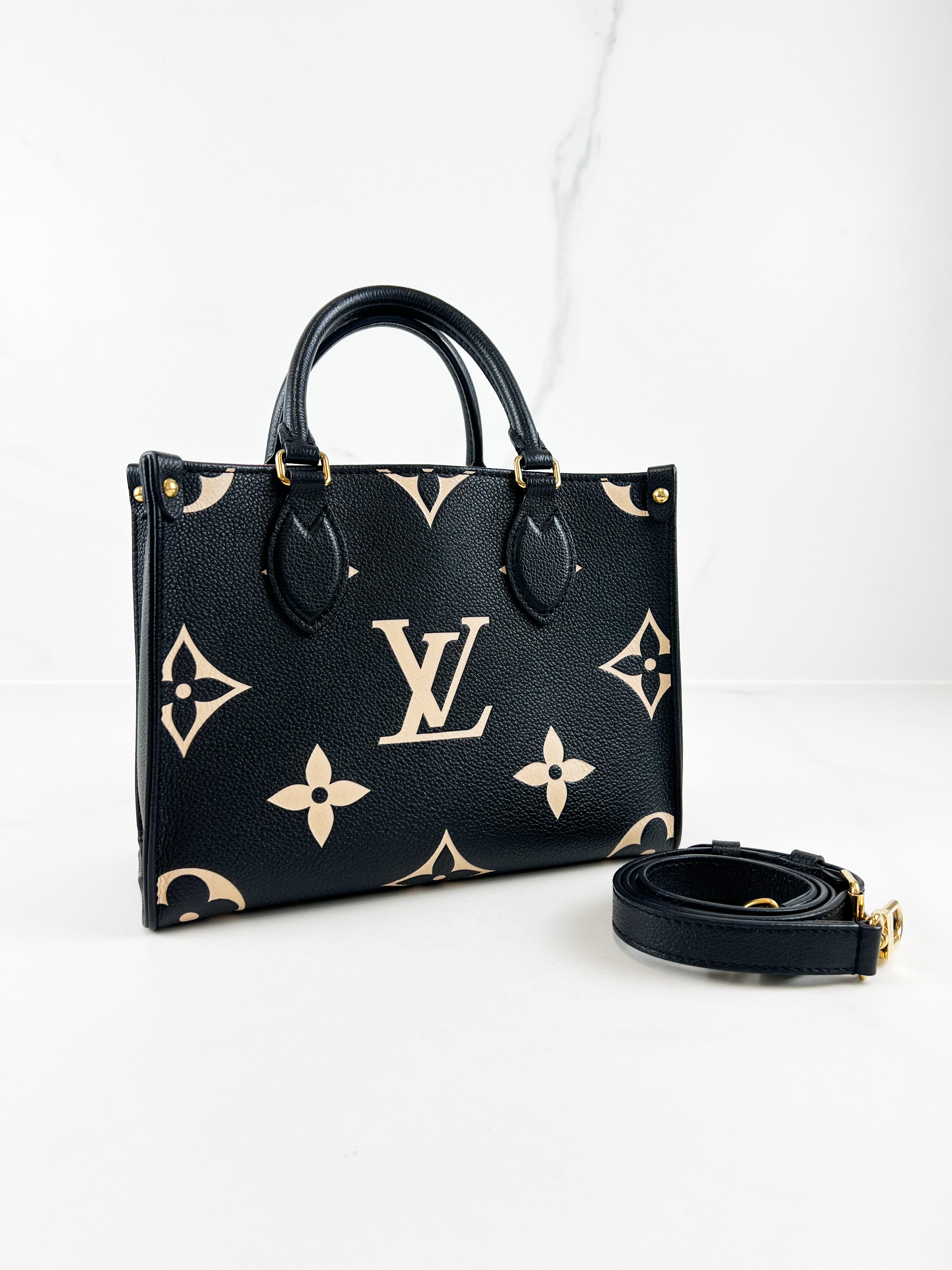Louis Vuitton Onthego PM Black Bi-Colour