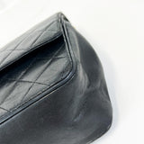 Chanel Black Vintage Medium Double Flap Classic in Lambskin