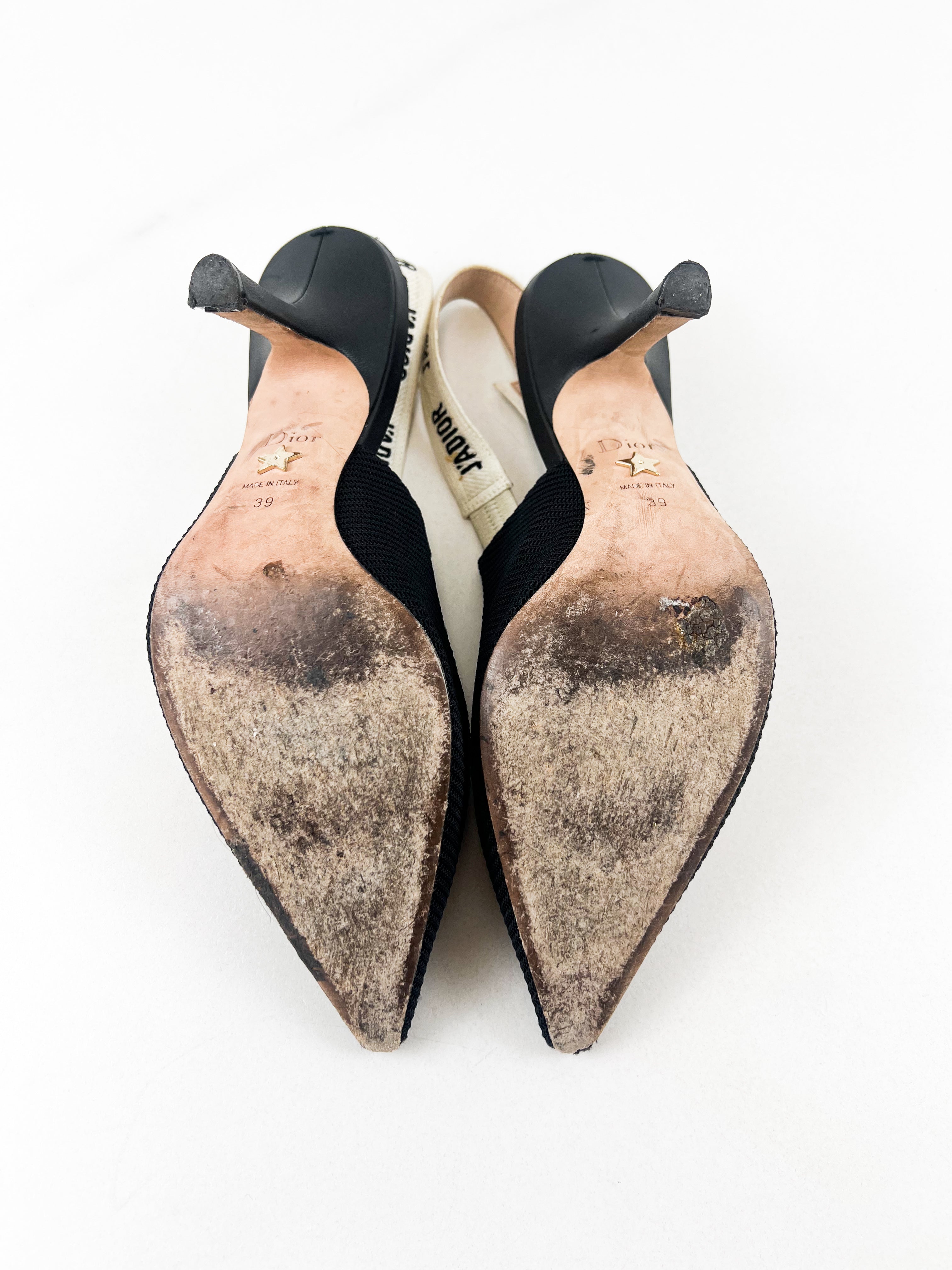 Christian Dior J'adior Slingback Heels Size 39