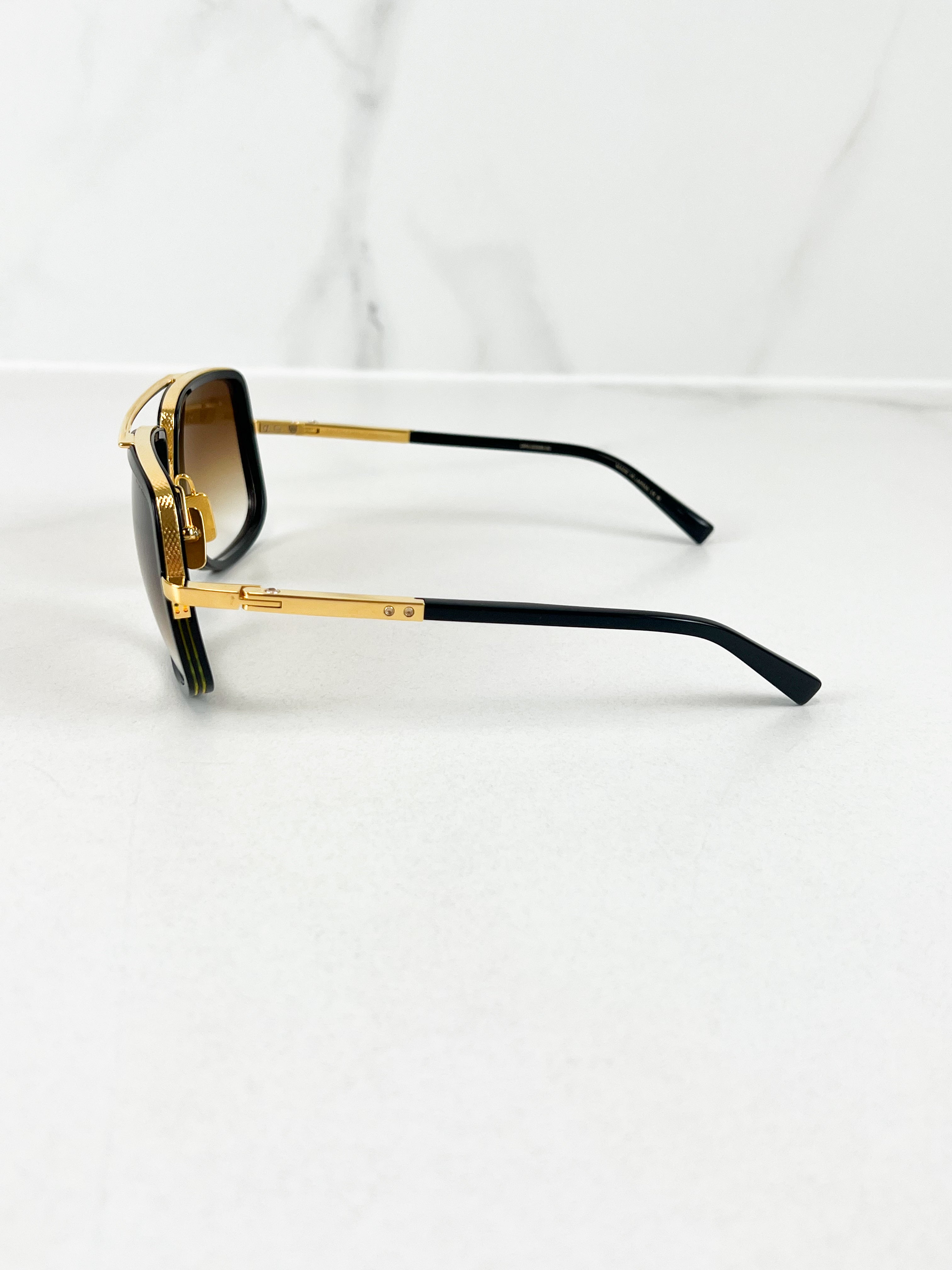Dita Unisex Match-One In Black with Gold Frame