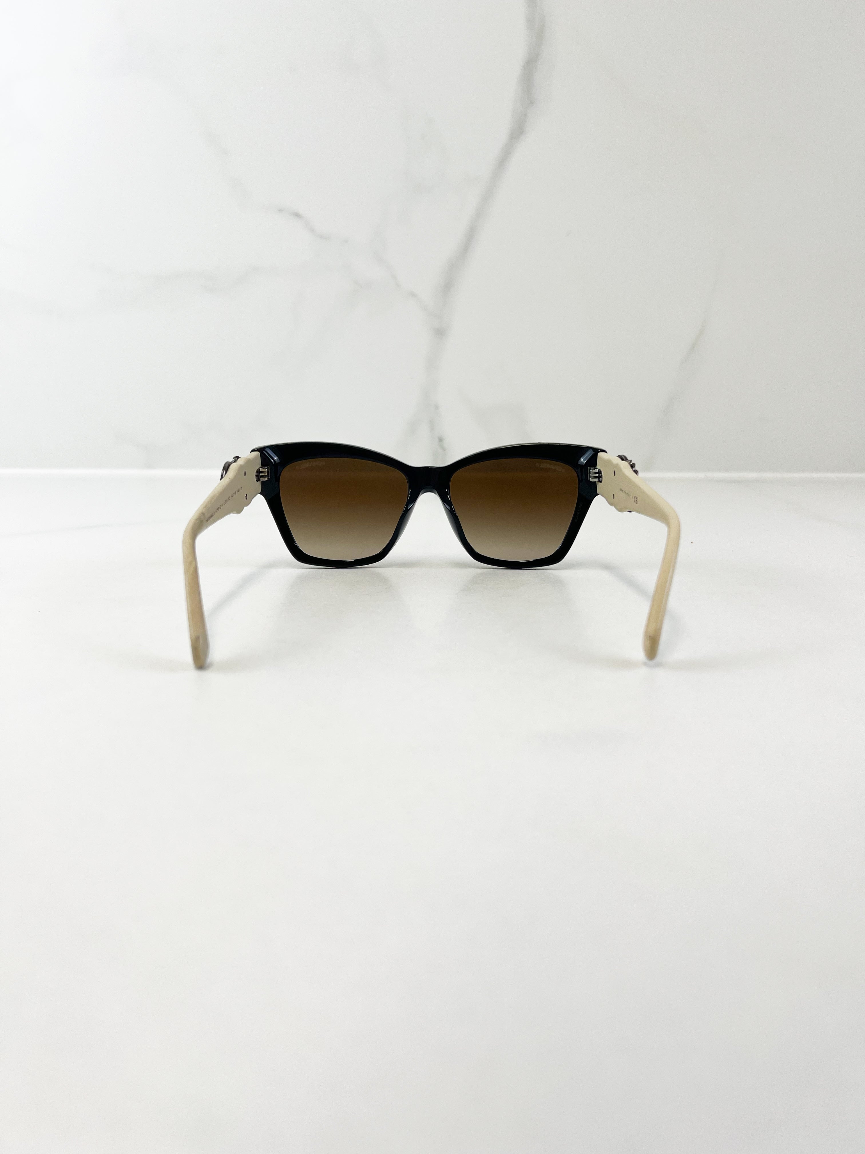 Chanel Acetate Crystal Sunglasses