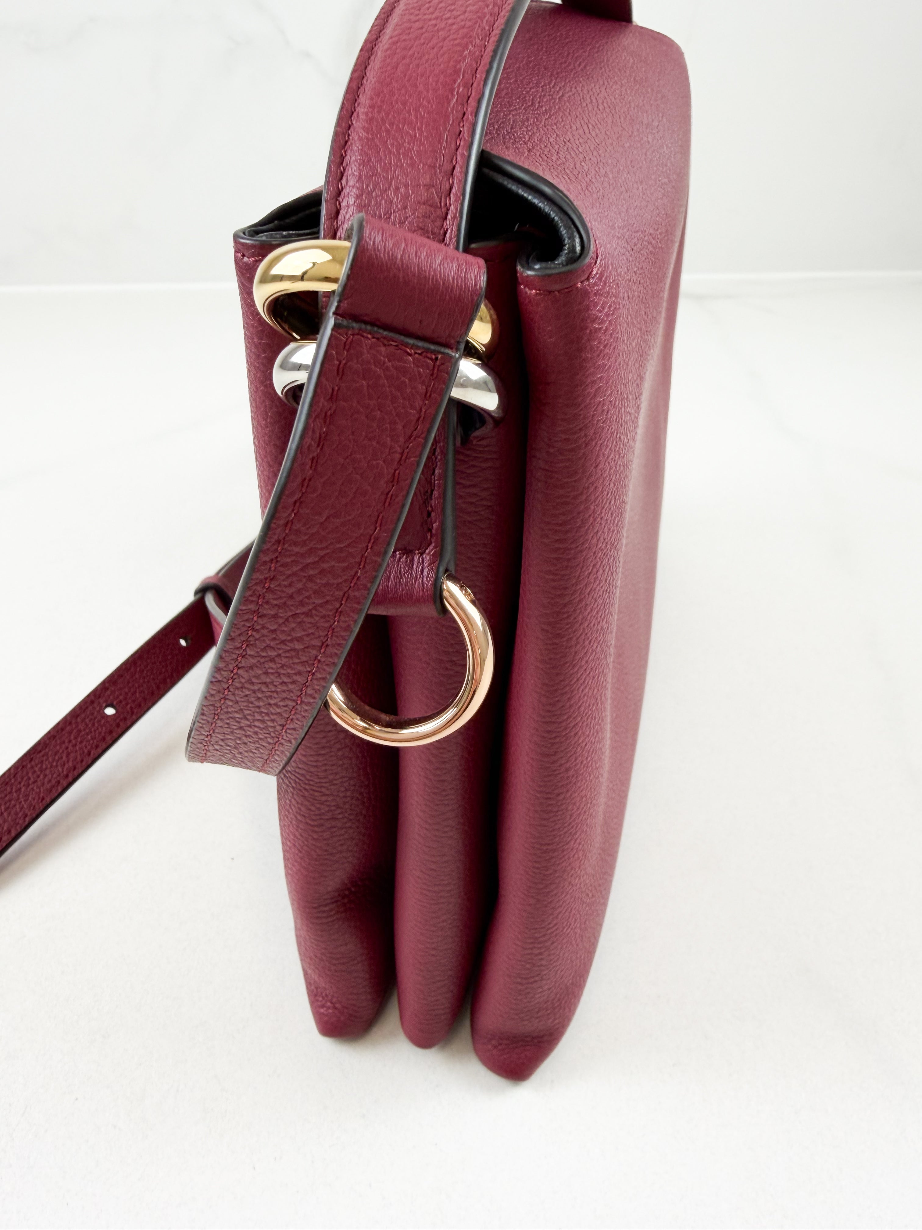 Cartier Trinity Bag in Ruby Red Grained Leather