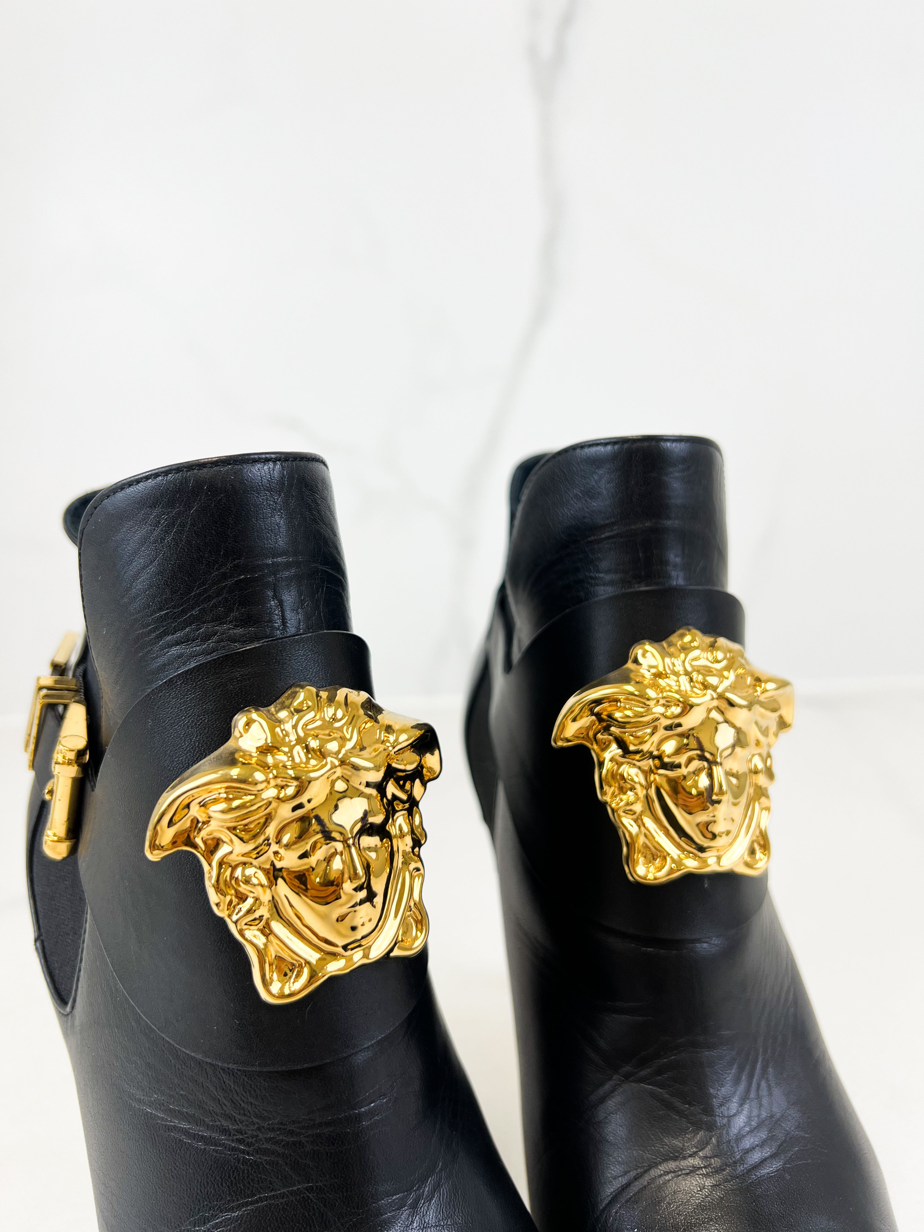 Versace Medusa Head Ankle Boots Size 36.5