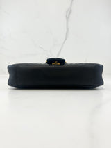 Gucci GG Marmont Matelasse Large Black Flap Shoulder Bag