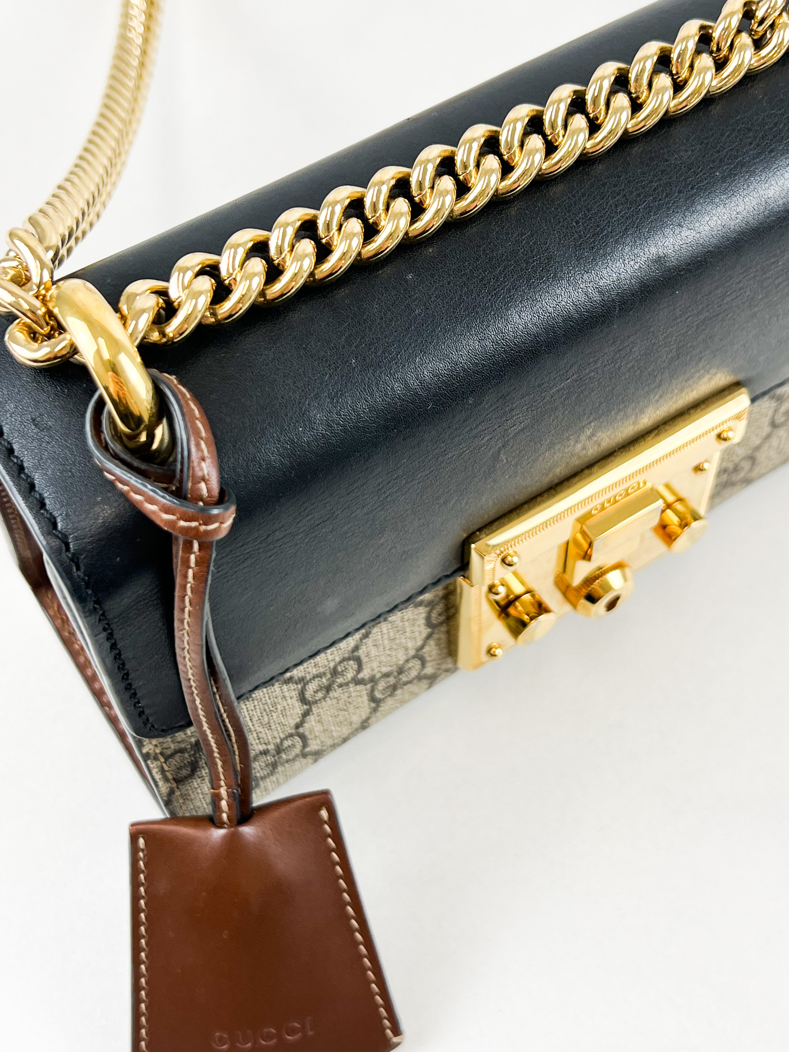 Gucci GG Supreme Small Padlock Shoulder Bag