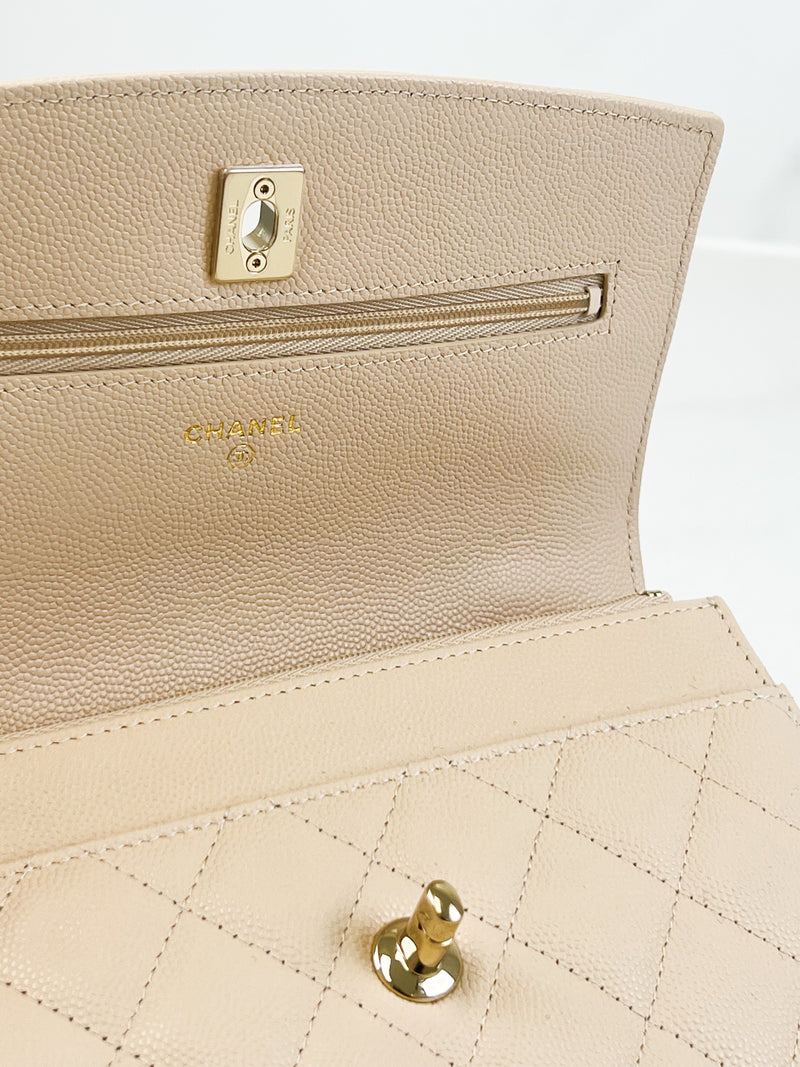 Chanel Beige Wallet On Chain