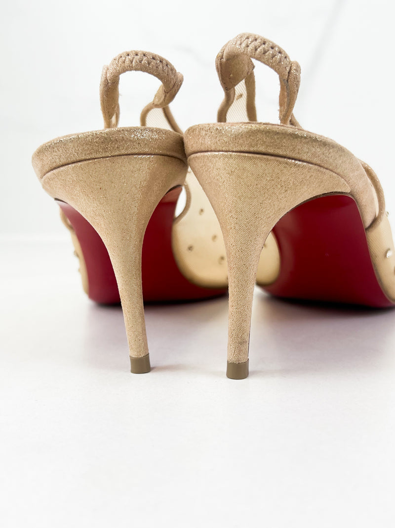 Christian Louboutin Follies Slingback 70mm Size 38