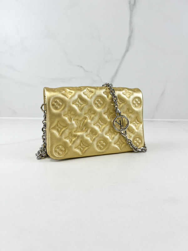 Louis Vuitton Gold Pochette Coussin