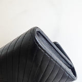 Chanel Chevron Black Wallet