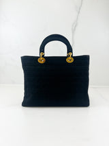 Christian Dior Black Lady Dior GHW