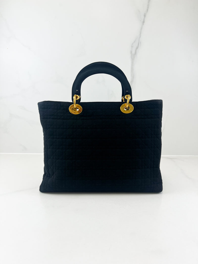 Christian Dior Black Lady Dior GHW